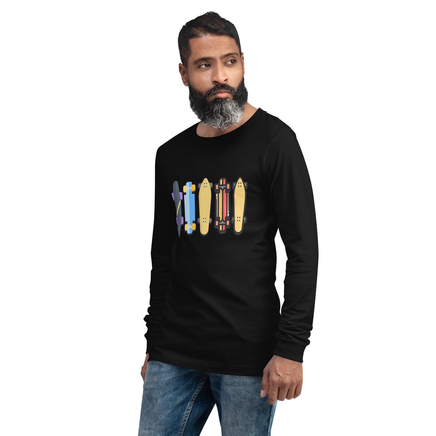 Skateboard Decks Unisex Long Sleeve Shirt