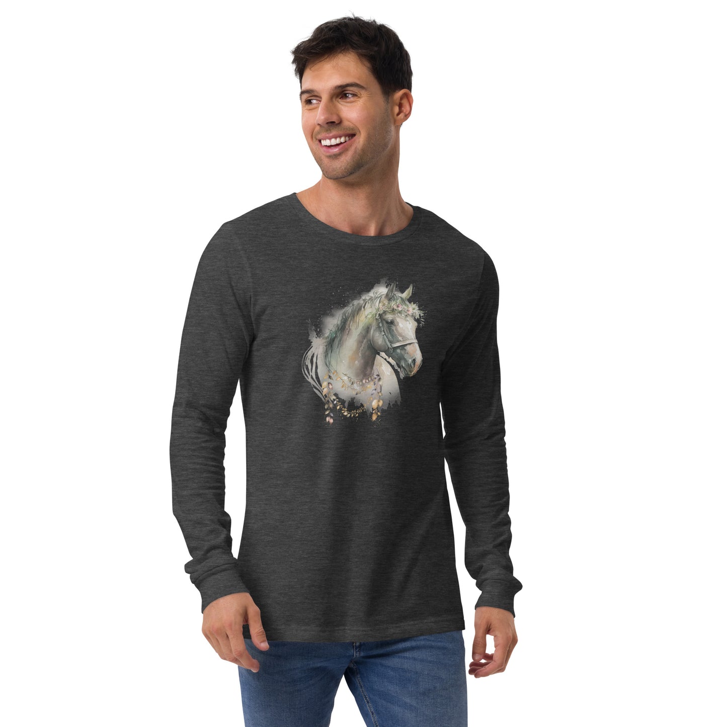 Whimsical Horse Unisex Long Sleeve Shirt