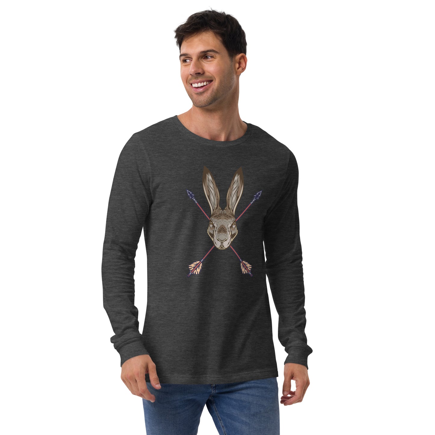 Archery Hunting Rabbits Unisex Long Sleeve Shirt