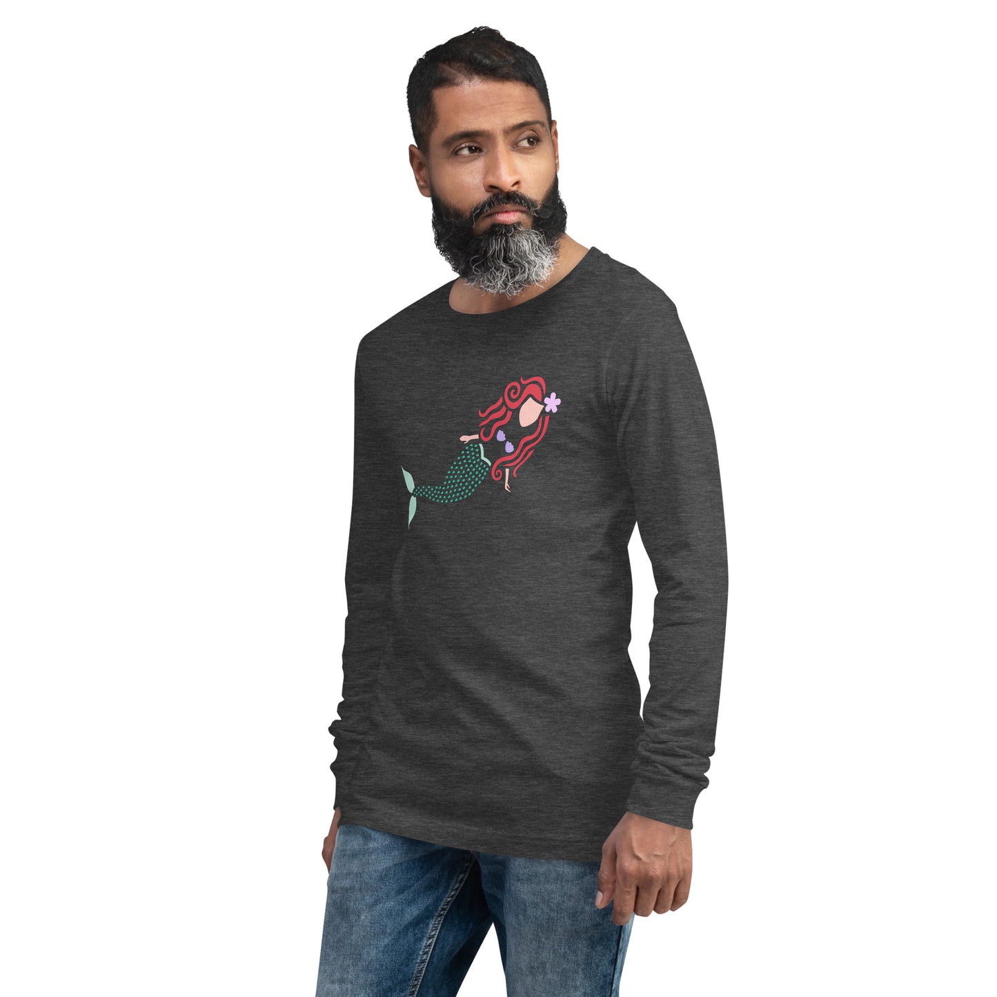 A Mermaid Under the Water Unisex Long Sleeve Shirt