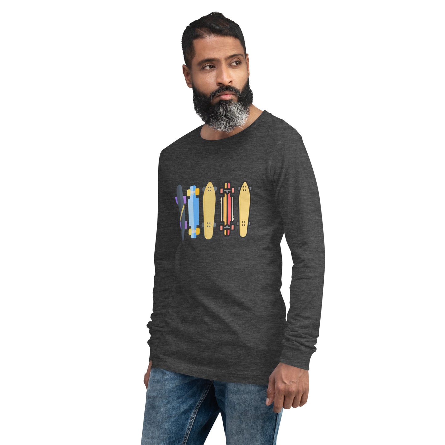 Skateboard Decks Unisex Long Sleeve Shirt