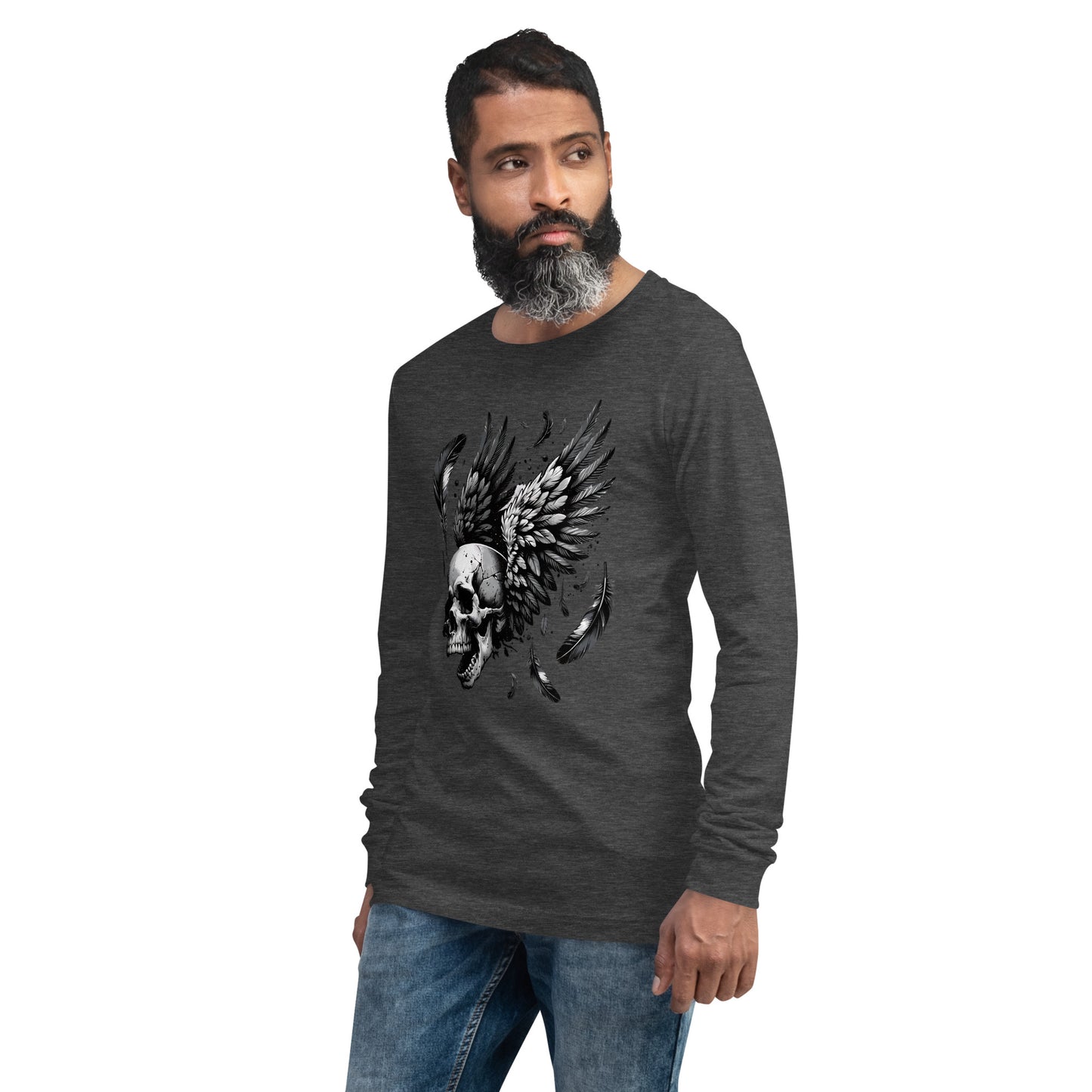 Flying Skull Unisex Long Sleeve Shirt