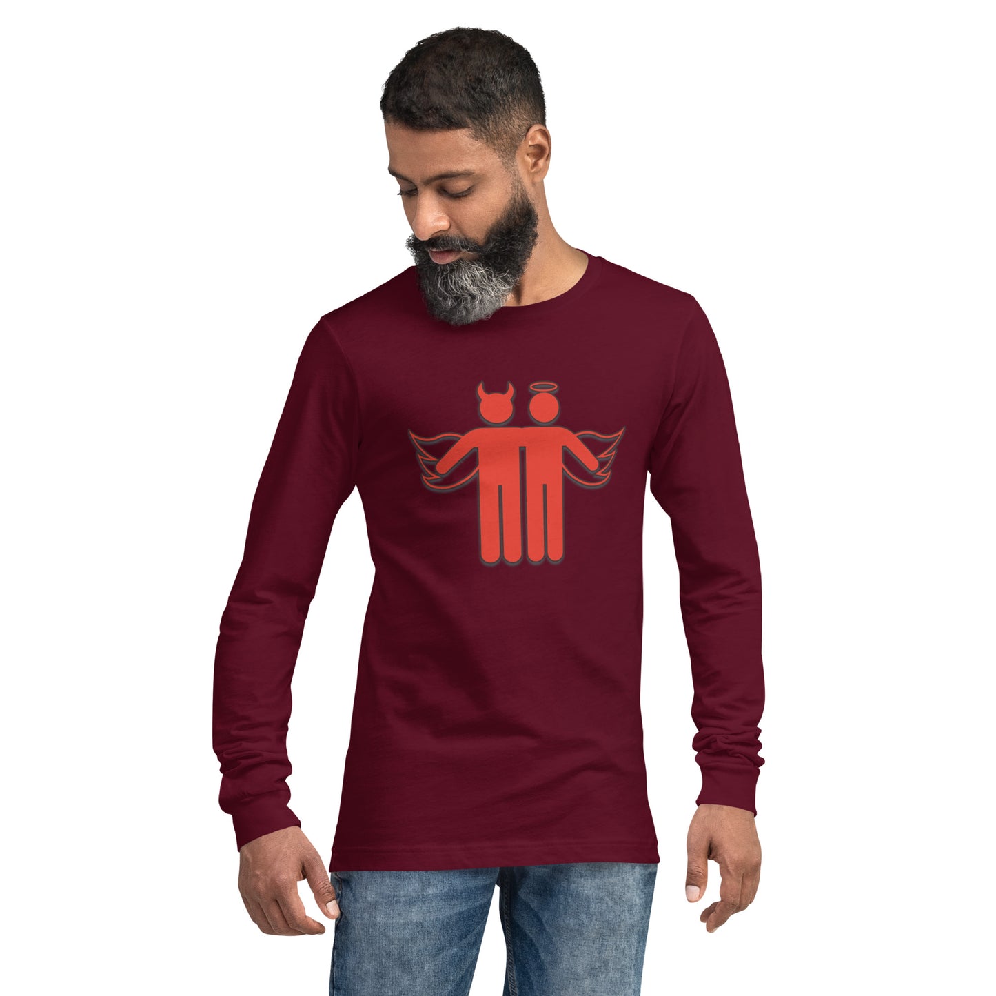 Devil & Angel Unisex Long Sleeve Shirt