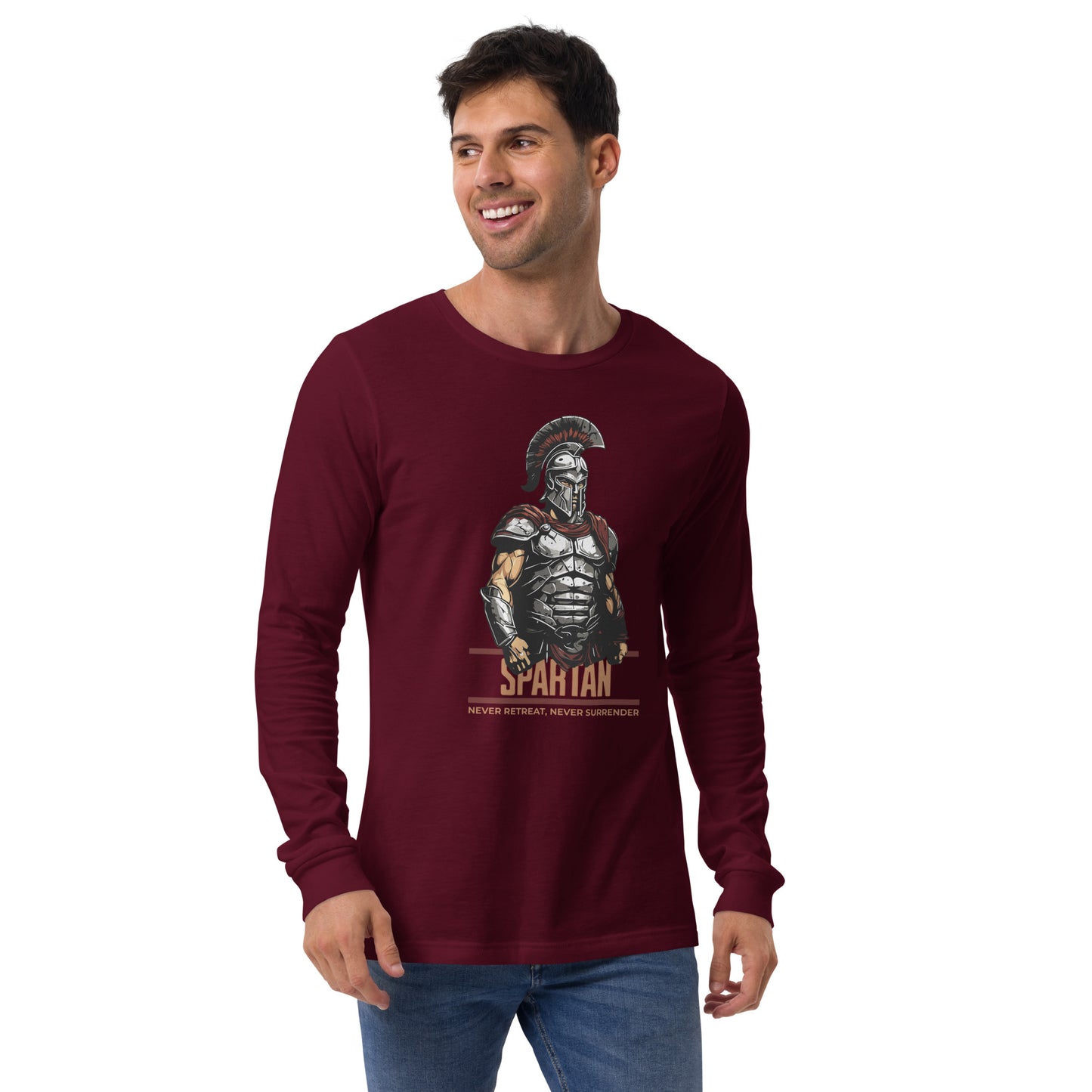 SPARTAN: Never Retreat, Never Surrender Unisex Long Sleeve Shirt