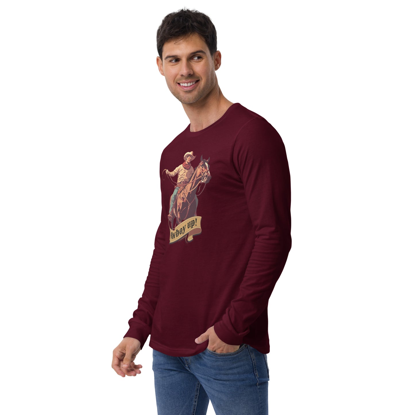 Cowboy Up! Unisex Long Sleeve Shirt