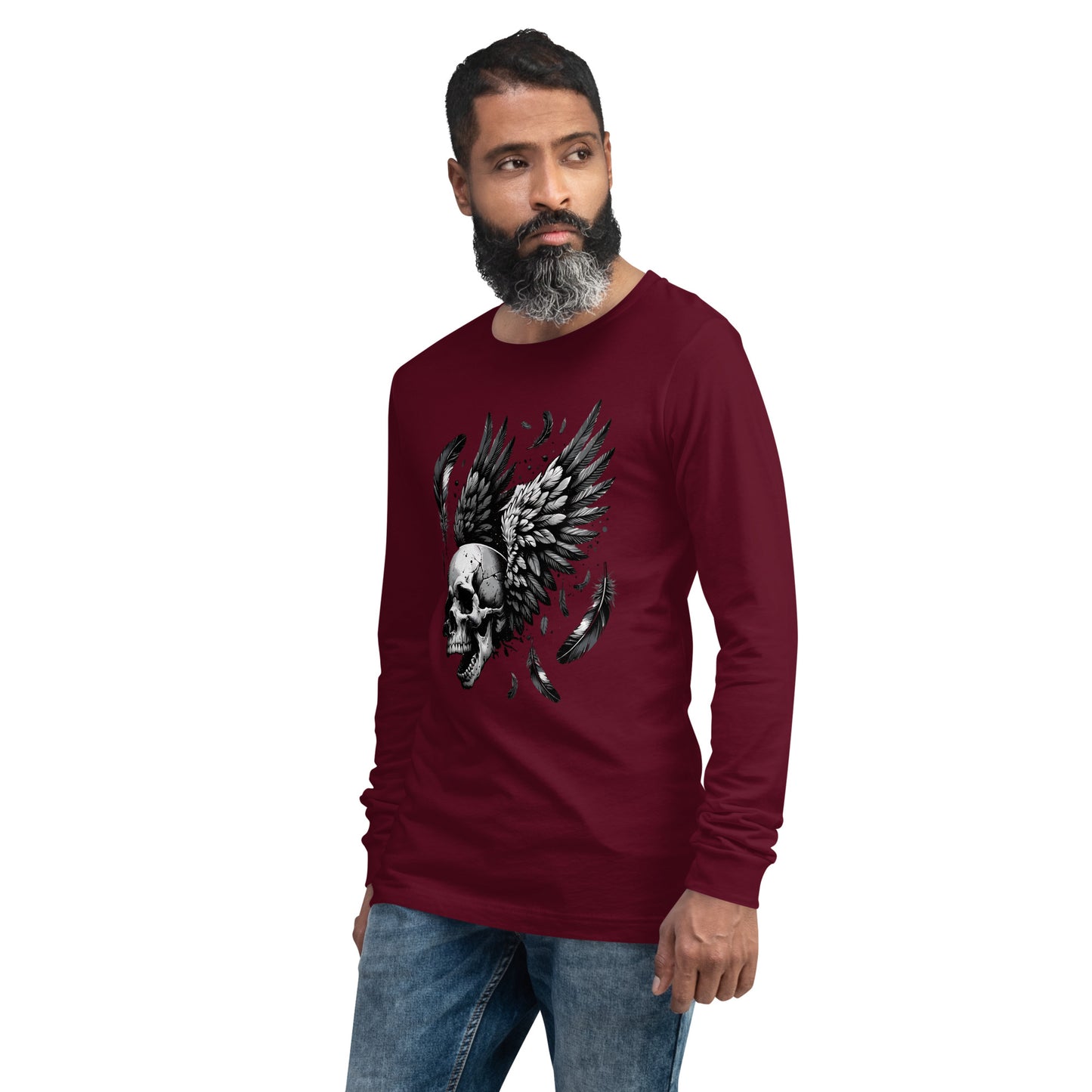 Flying Skull Unisex Long Sleeve Shirt