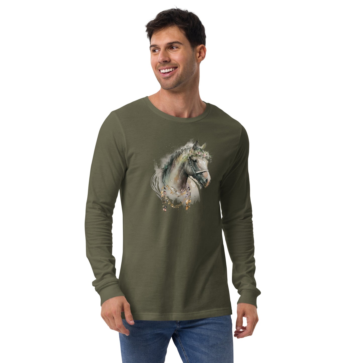 Whimsical Horse Unisex Long Sleeve Shirt