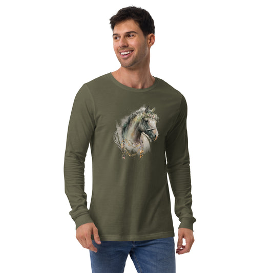 Whimsical Horse Unisex Long Sleeve Shirt