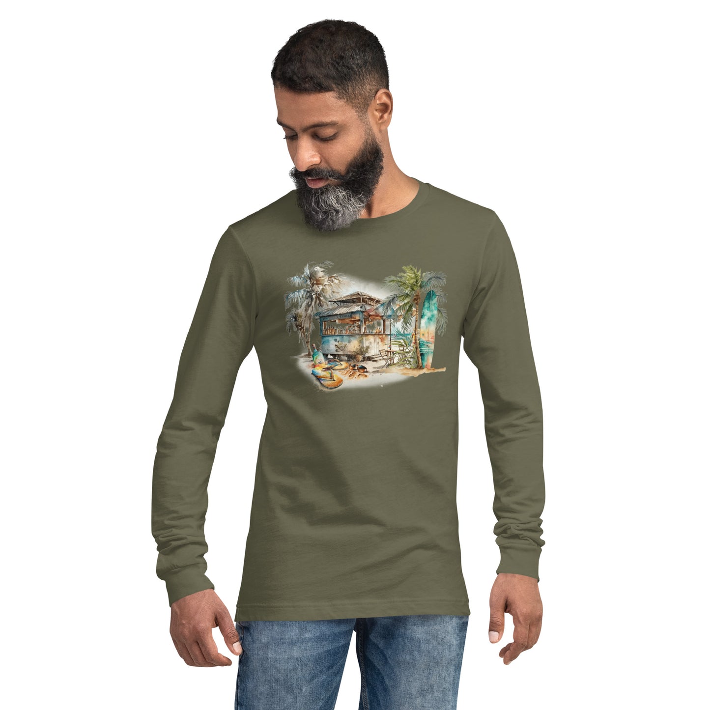 Beach Bar Unisex Long Sleeve Shirt