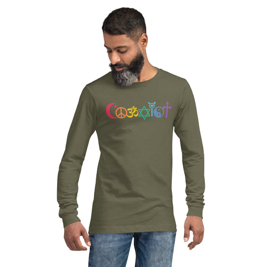 Coexist Rainbow Unisex Long Sleeve Shirt