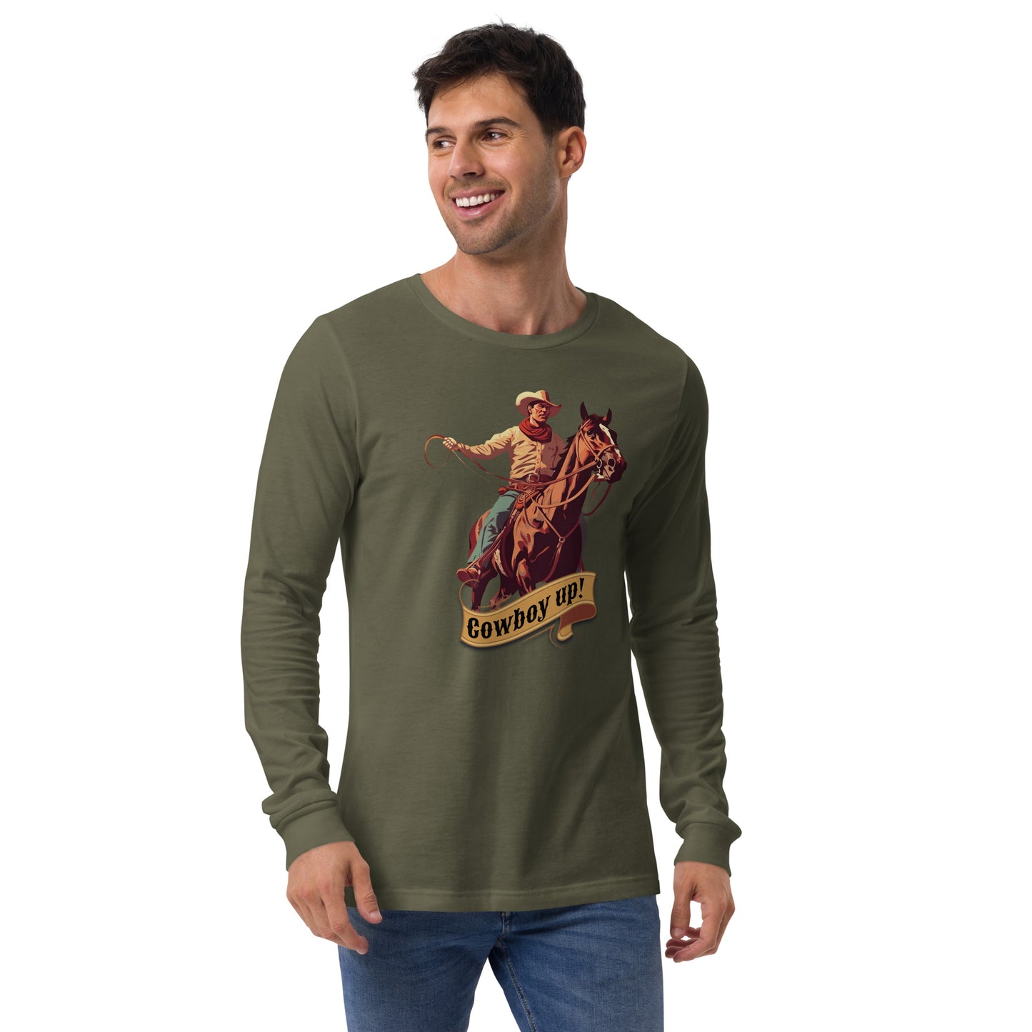 Cowboy Up! Unisex Long Sleeve Shirt