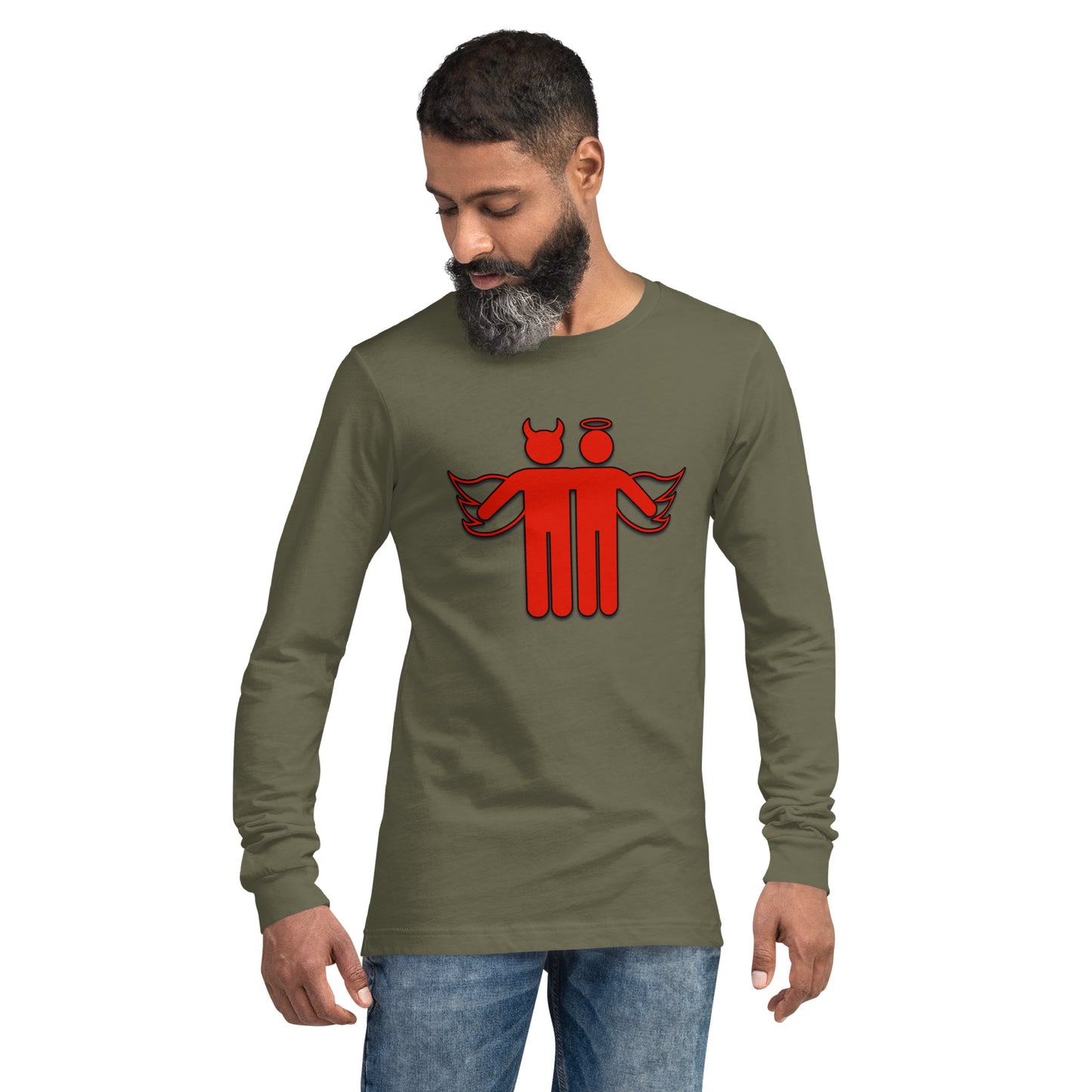 Devil & Angel Unisex Long Sleeve Shirt