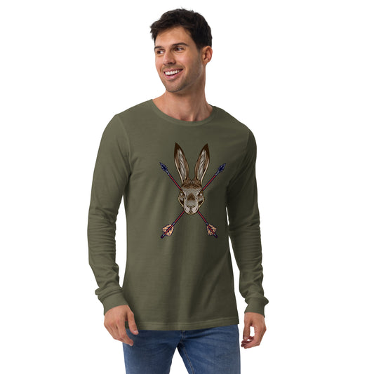 Archery Hunting Rabbits Unisex Long Sleeve Shirt