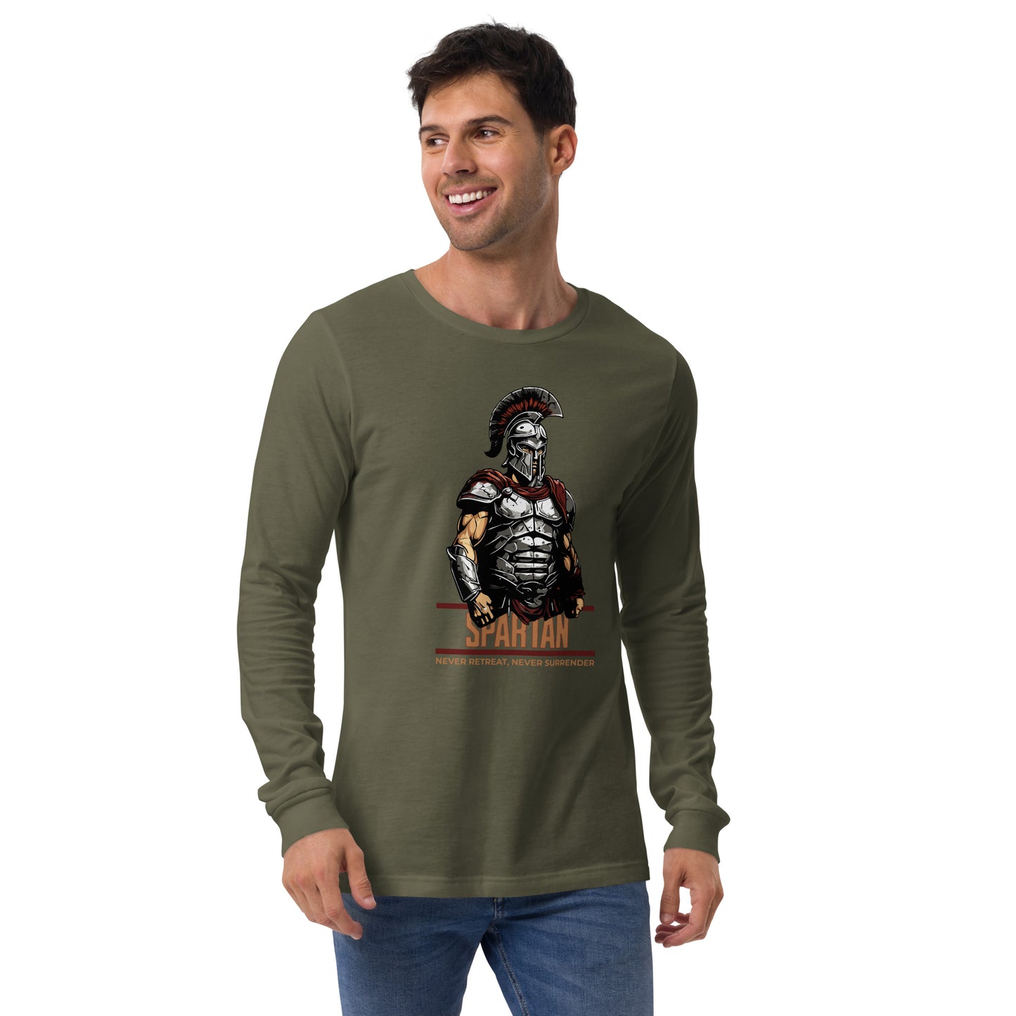 SPARTAN: Never Retreat, Never Surrender Unisex Long Sleeve Shirt