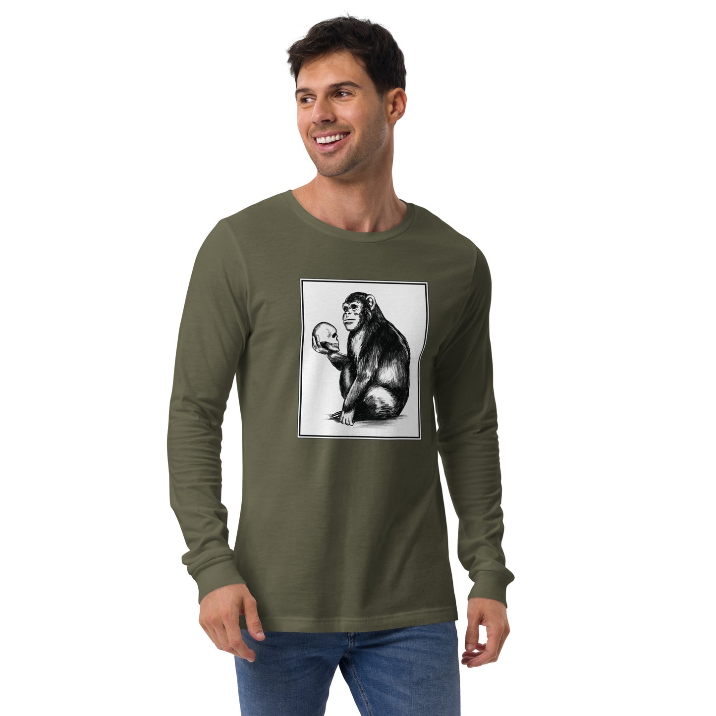 Chimp Thinker Unisex Long Sleeve Shirt