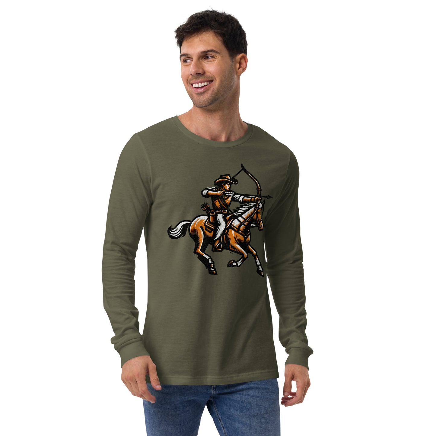 Cowboy Archer Unisex Long Sleeve Shirt