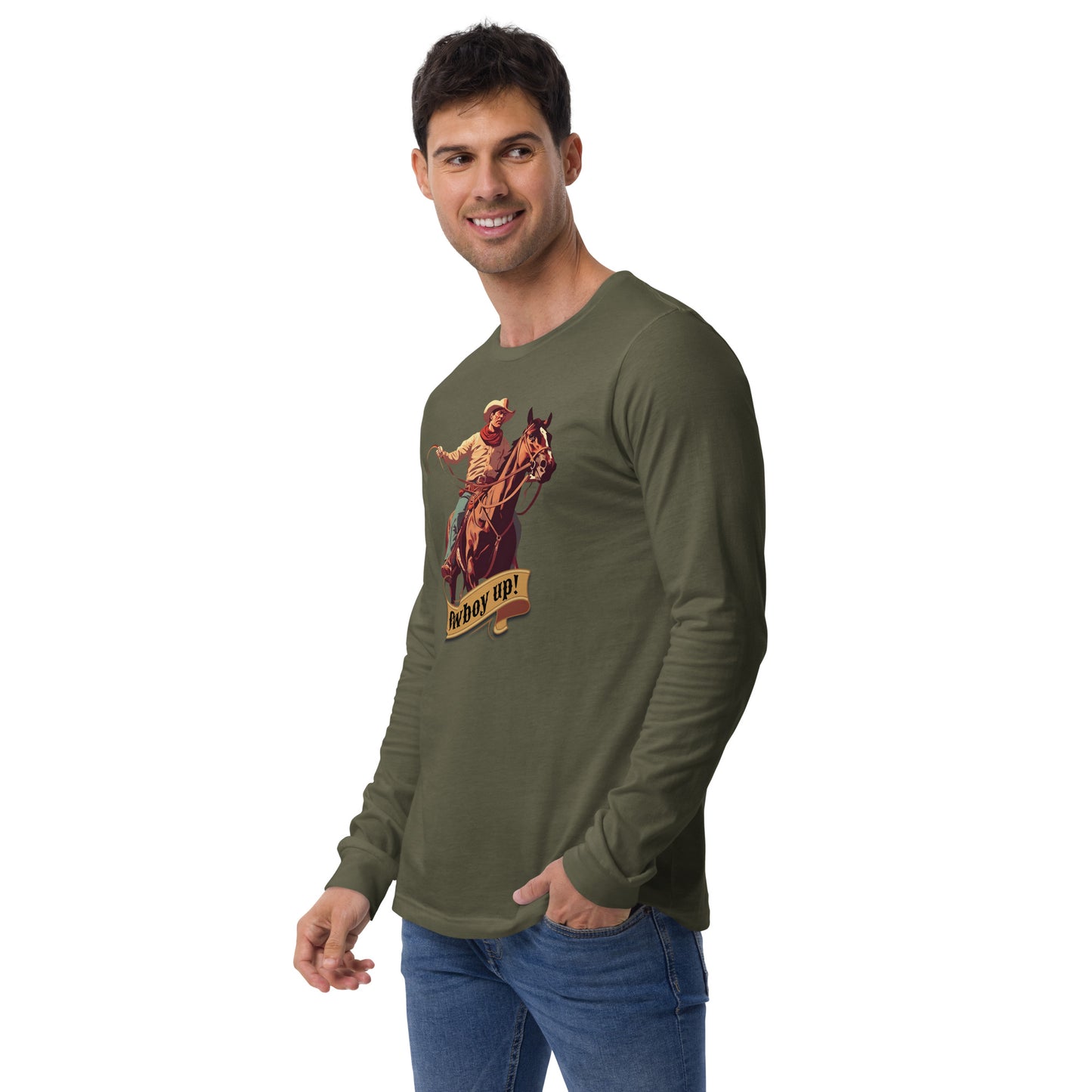 Cowboy Up! Unisex Long Sleeve Shirt