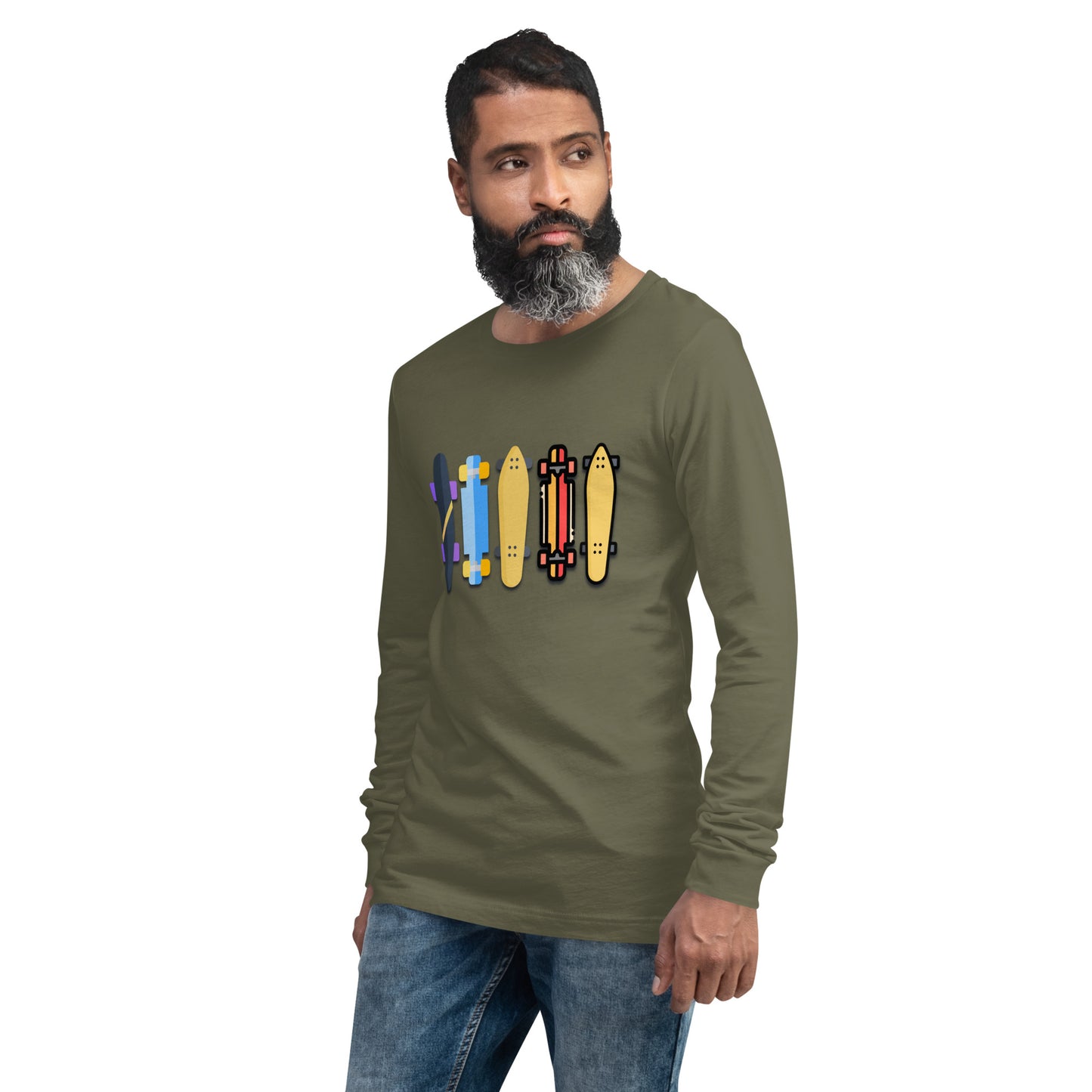 Skateboard Decks Unisex Long Sleeve Shirt