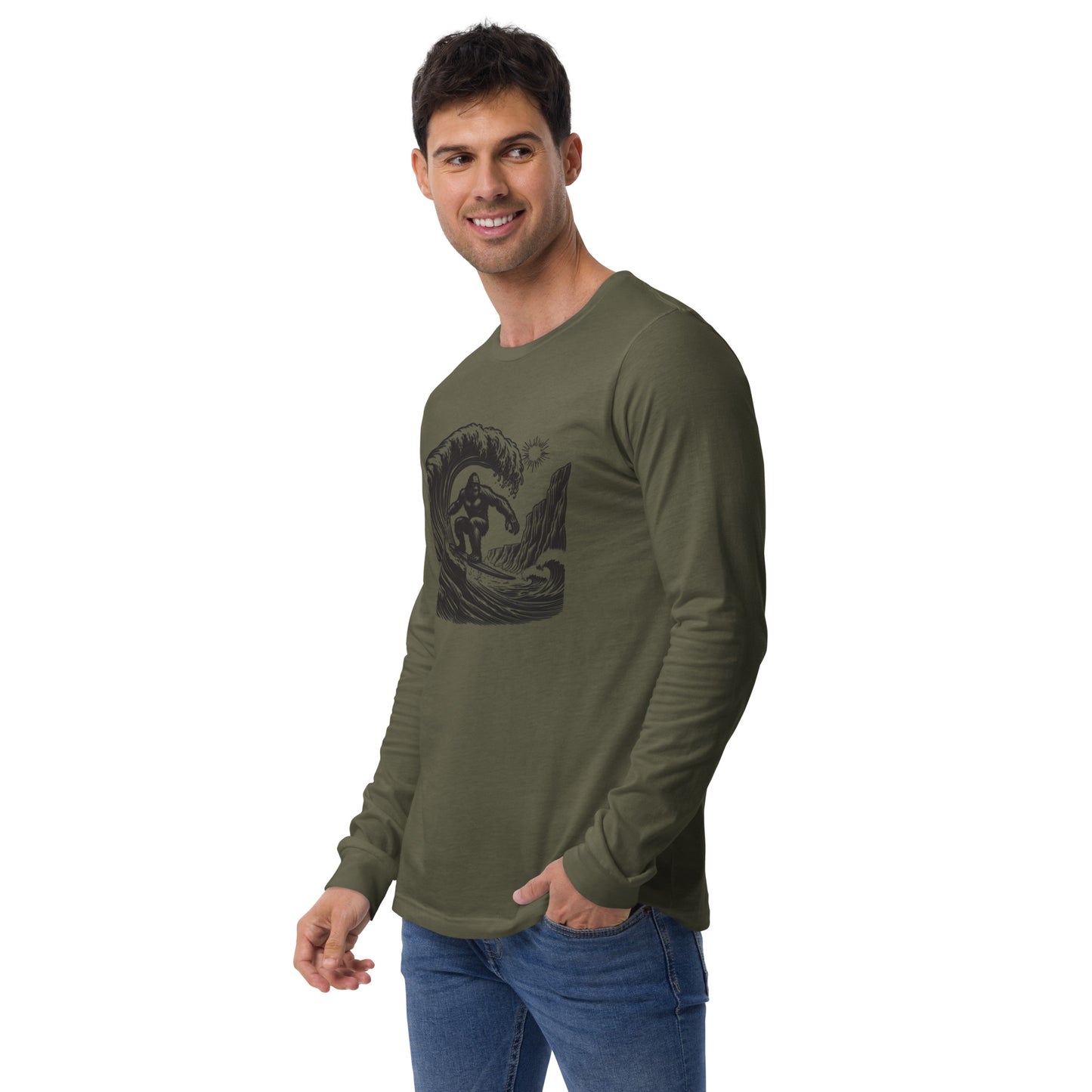 Surfing Ape Unisex Long Sleeve Shirt