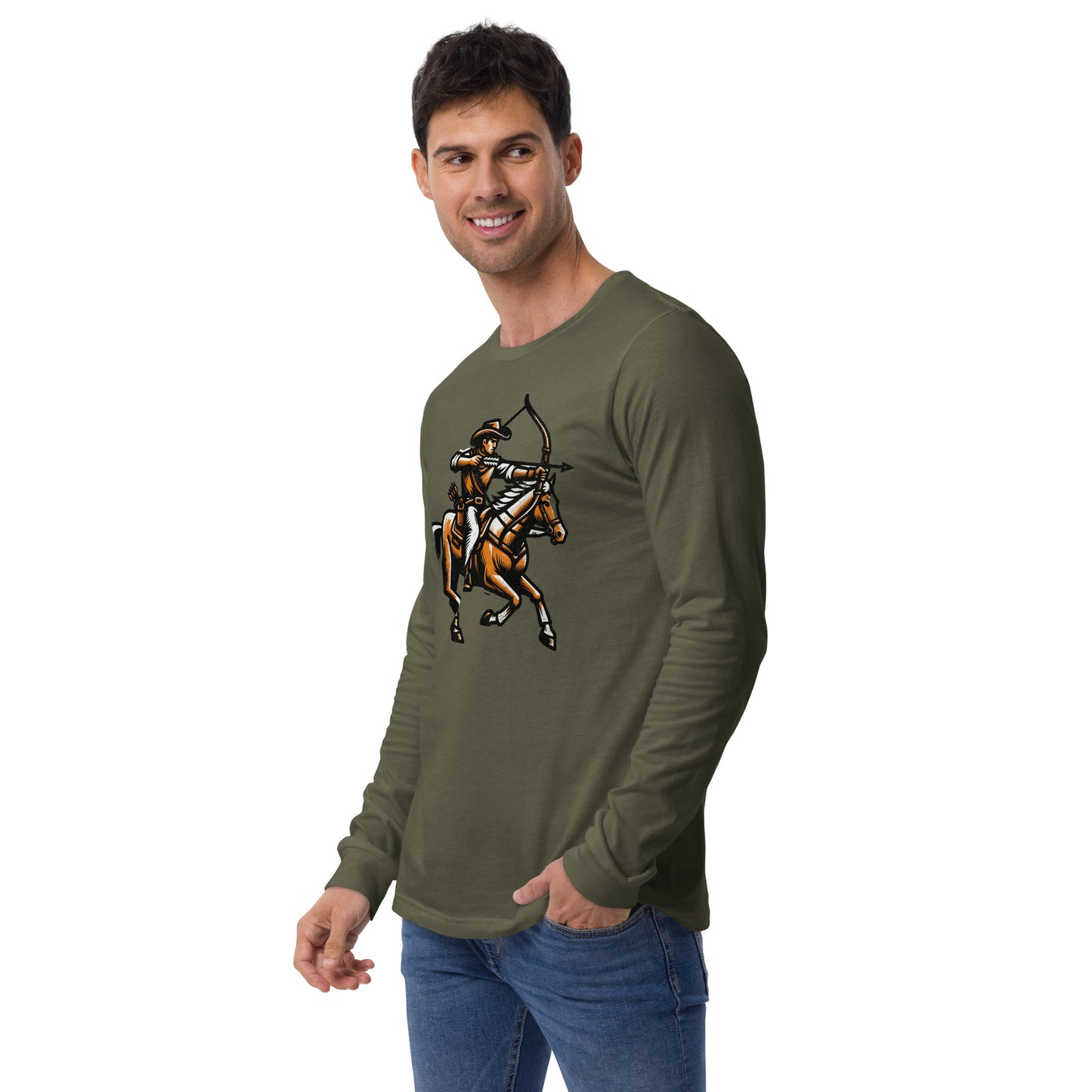 Cowboy Archer Unisex Long Sleeve Shirt