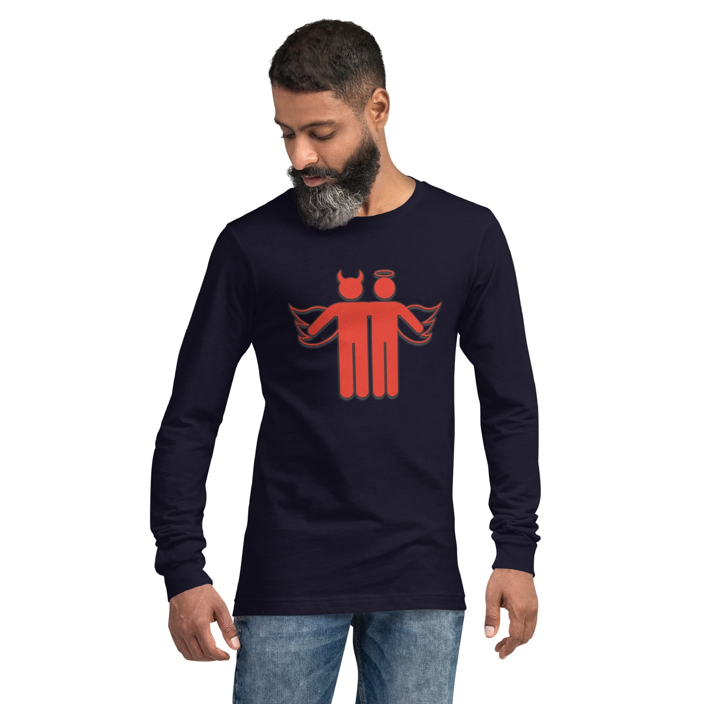 Devil & Angel Unisex Long Sleeve Shirt