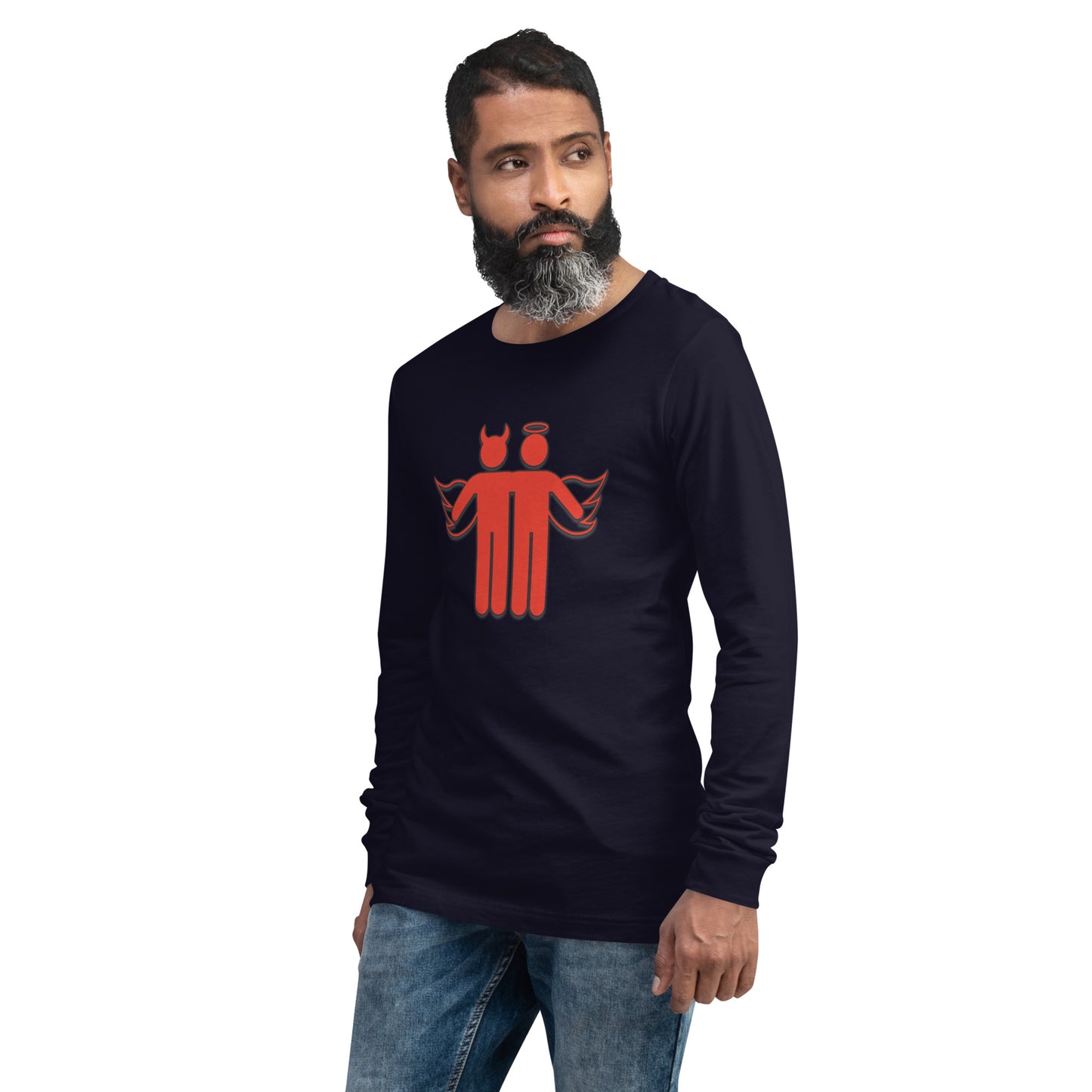 Devil & Angel Unisex Long Sleeve Shirt