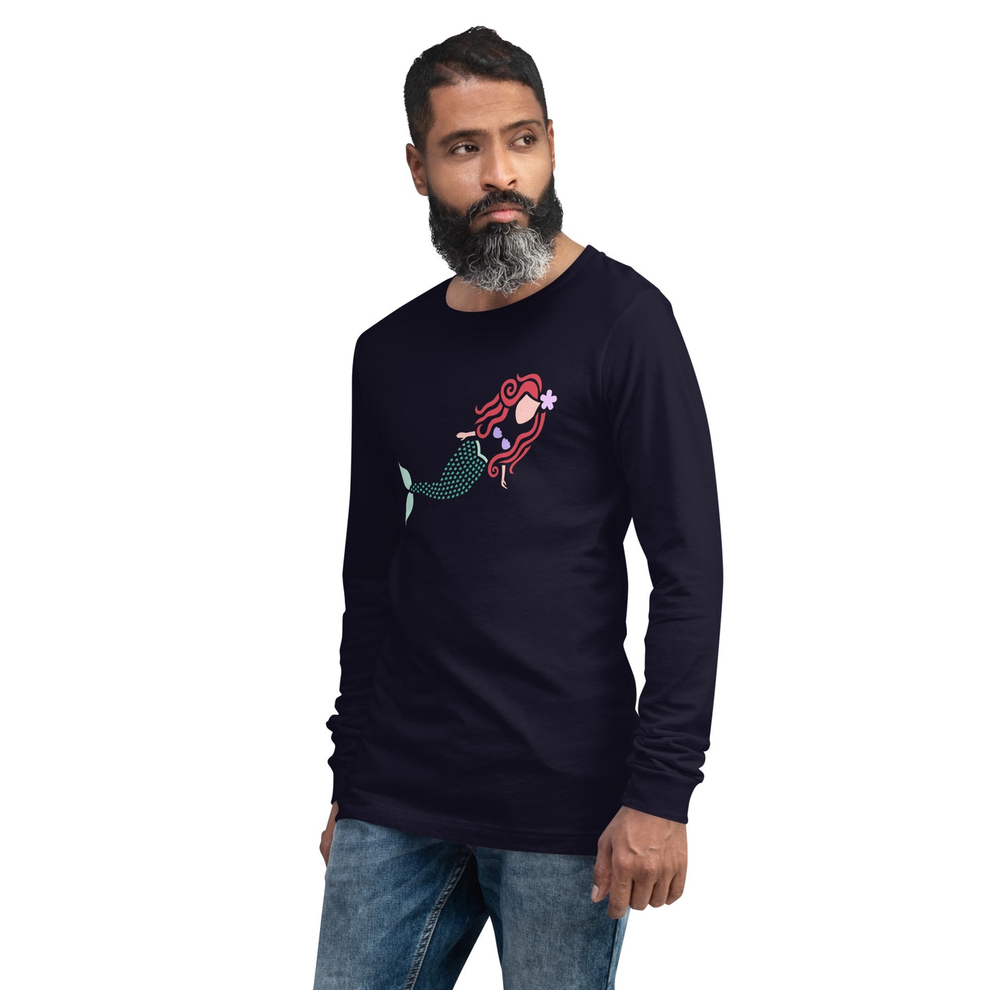 A Mermaid Under the Water Unisex Long Sleeve Shirt