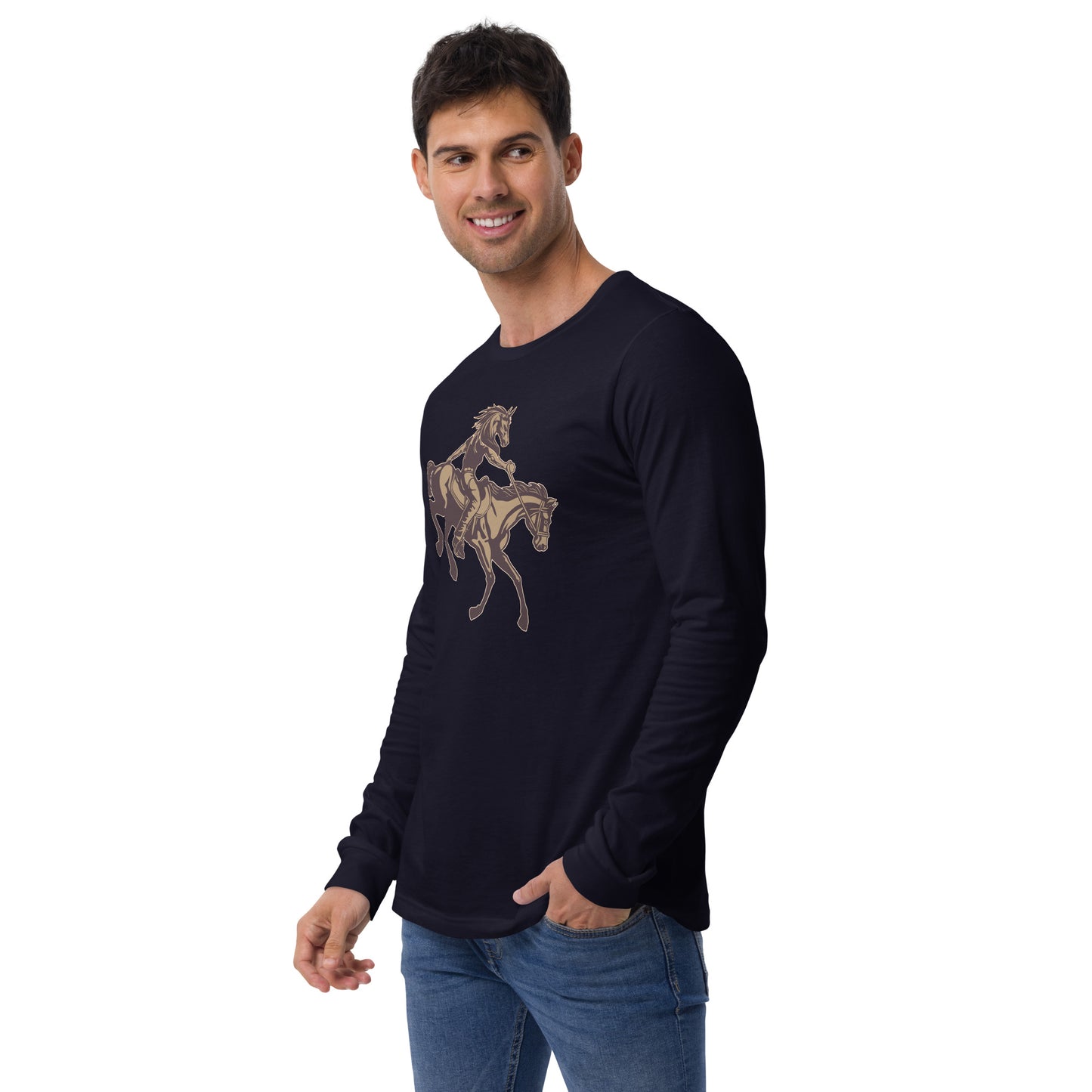 Horse-Man Unisex Long Sleeve Shirt