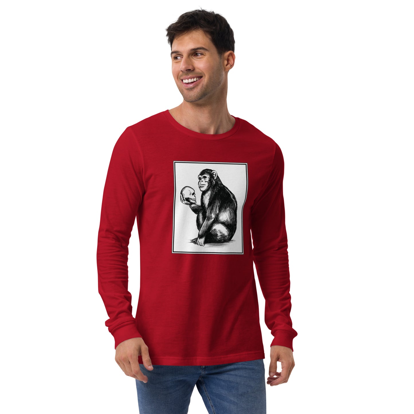 Chimp Thinker Unisex Long Sleeve Shirt