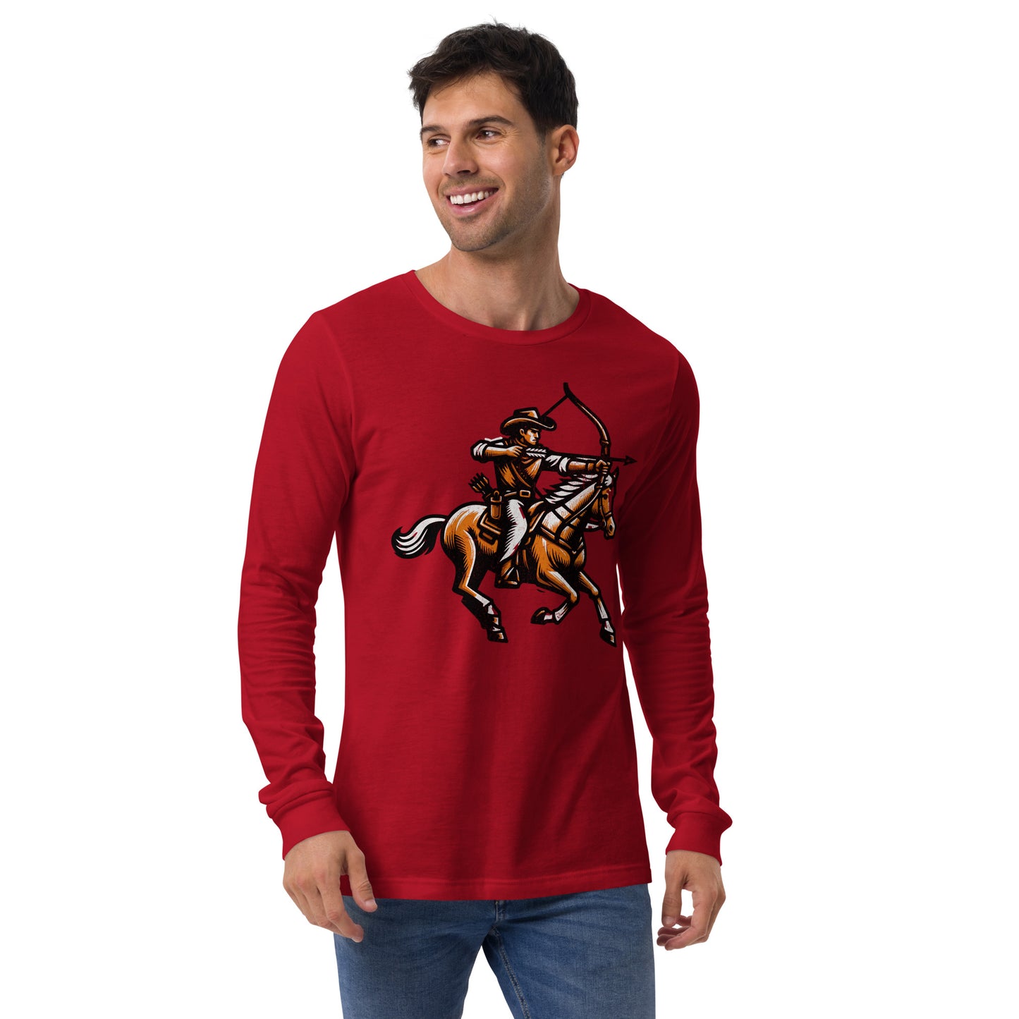 Cowboy Archer Unisex Long Sleeve Shirt