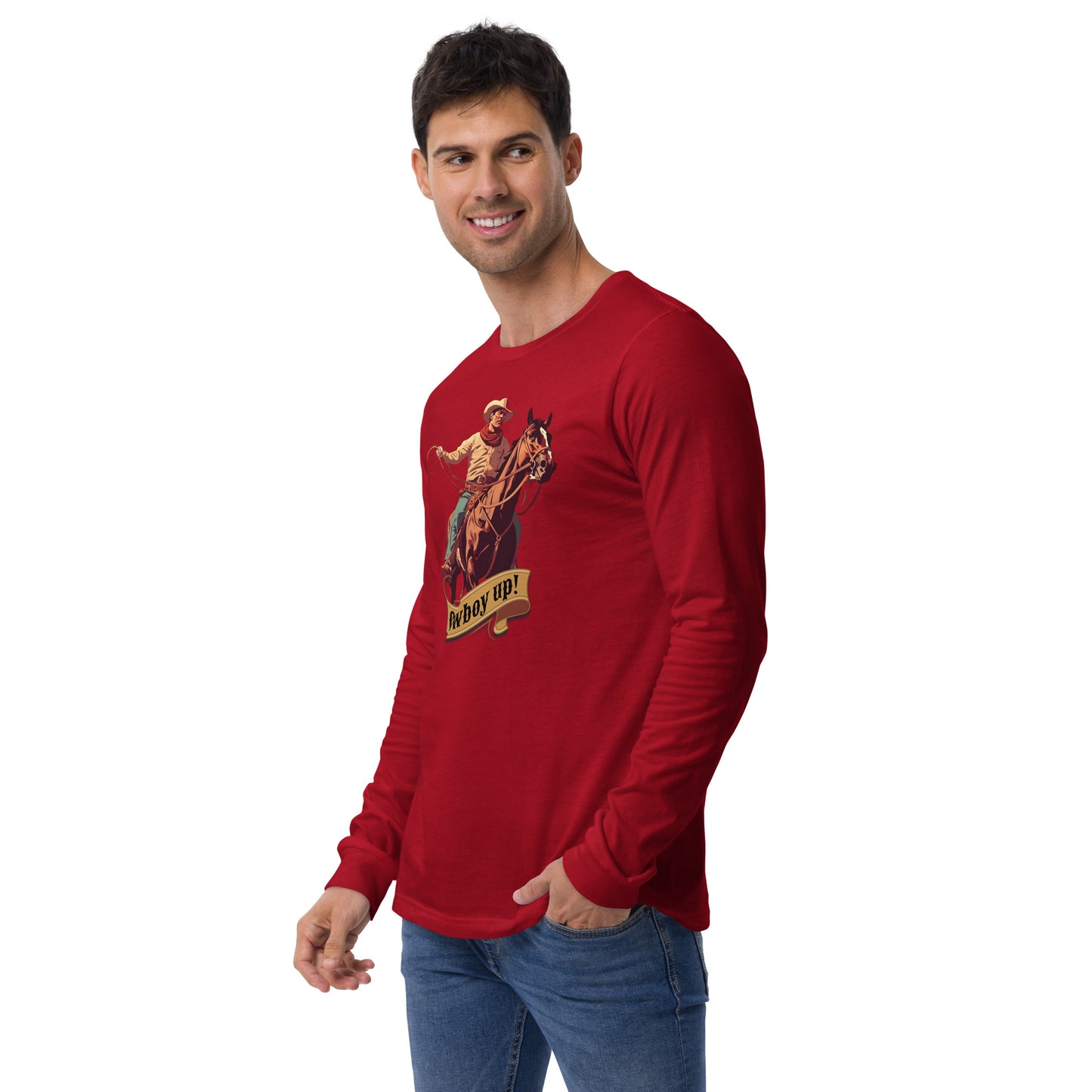 Cowboy Up! Unisex Long Sleeve Shirt