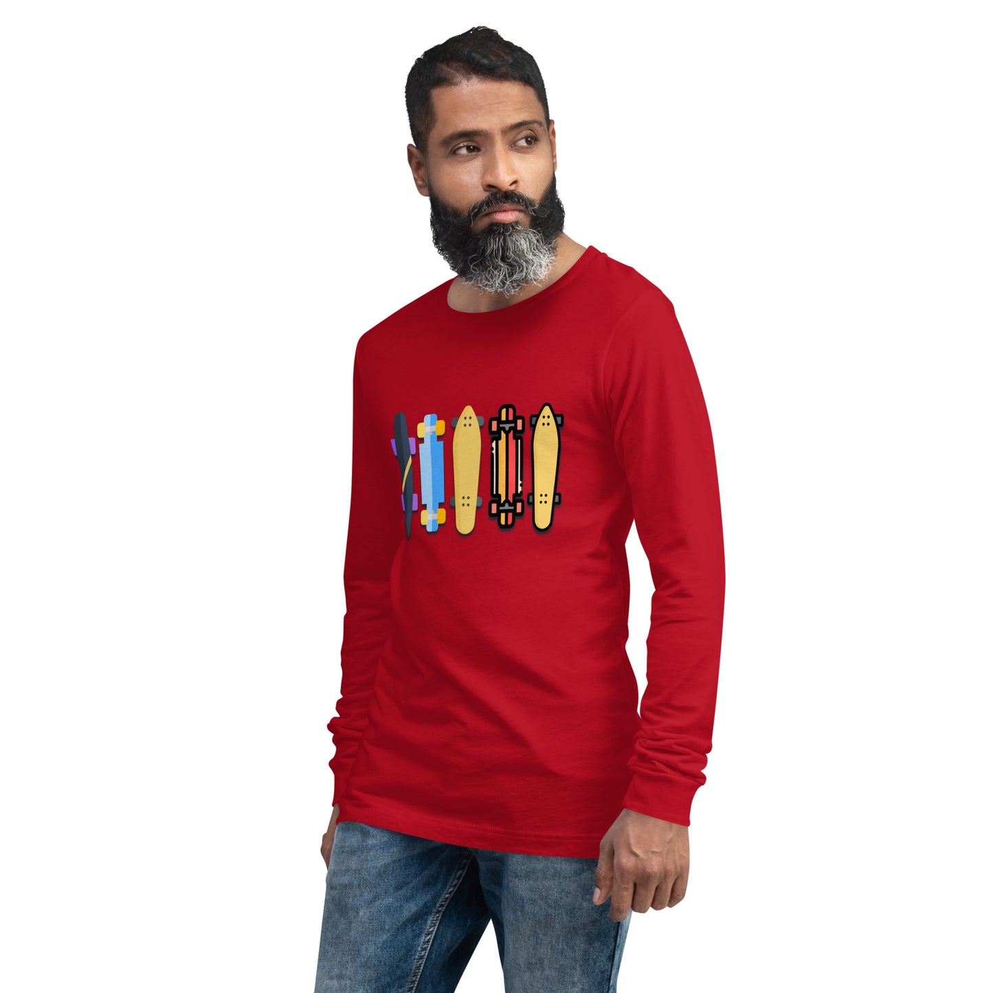 Skateboard Decks Unisex Long Sleeve Shirt