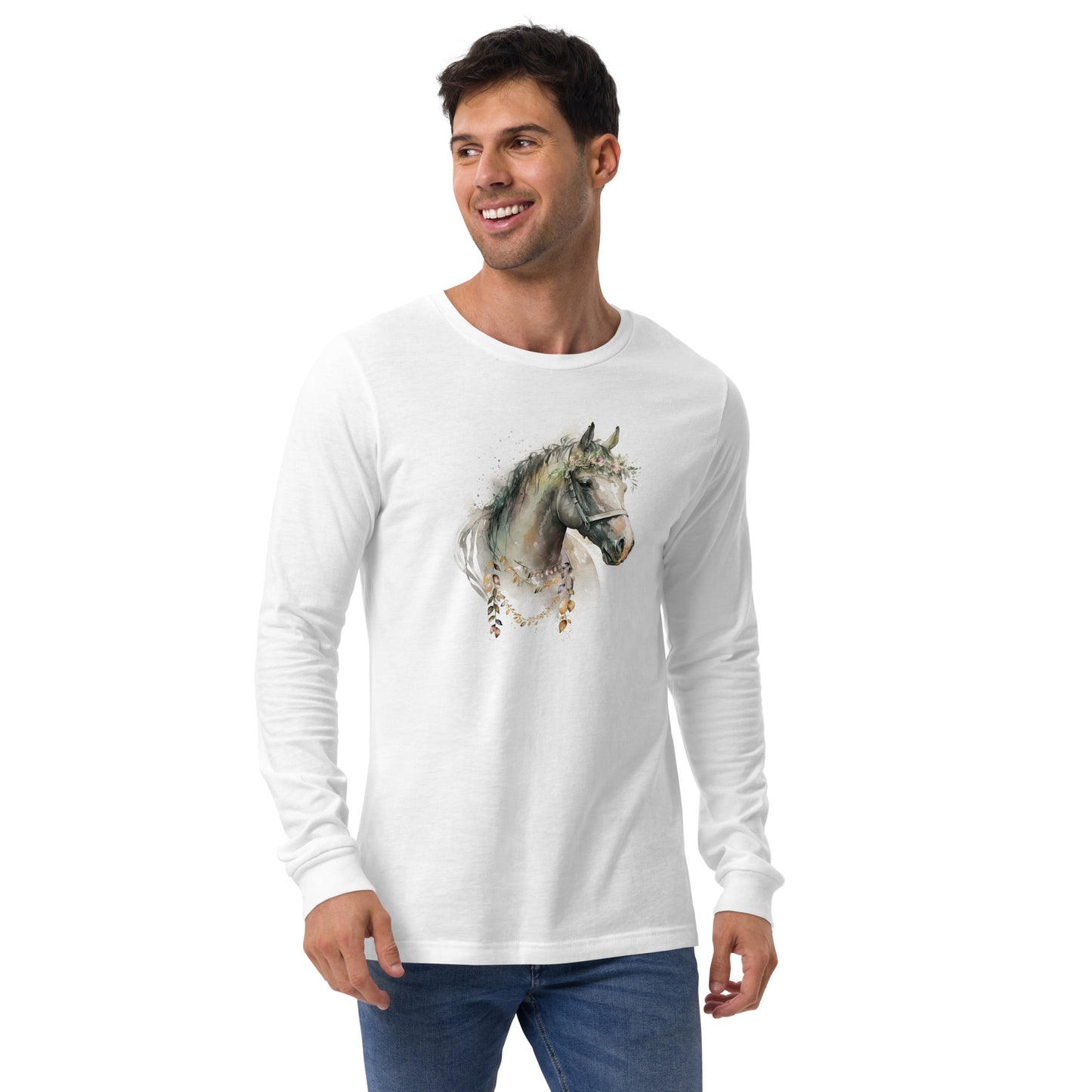 Whimsical Horse Unisex Long Sleeve Shirt