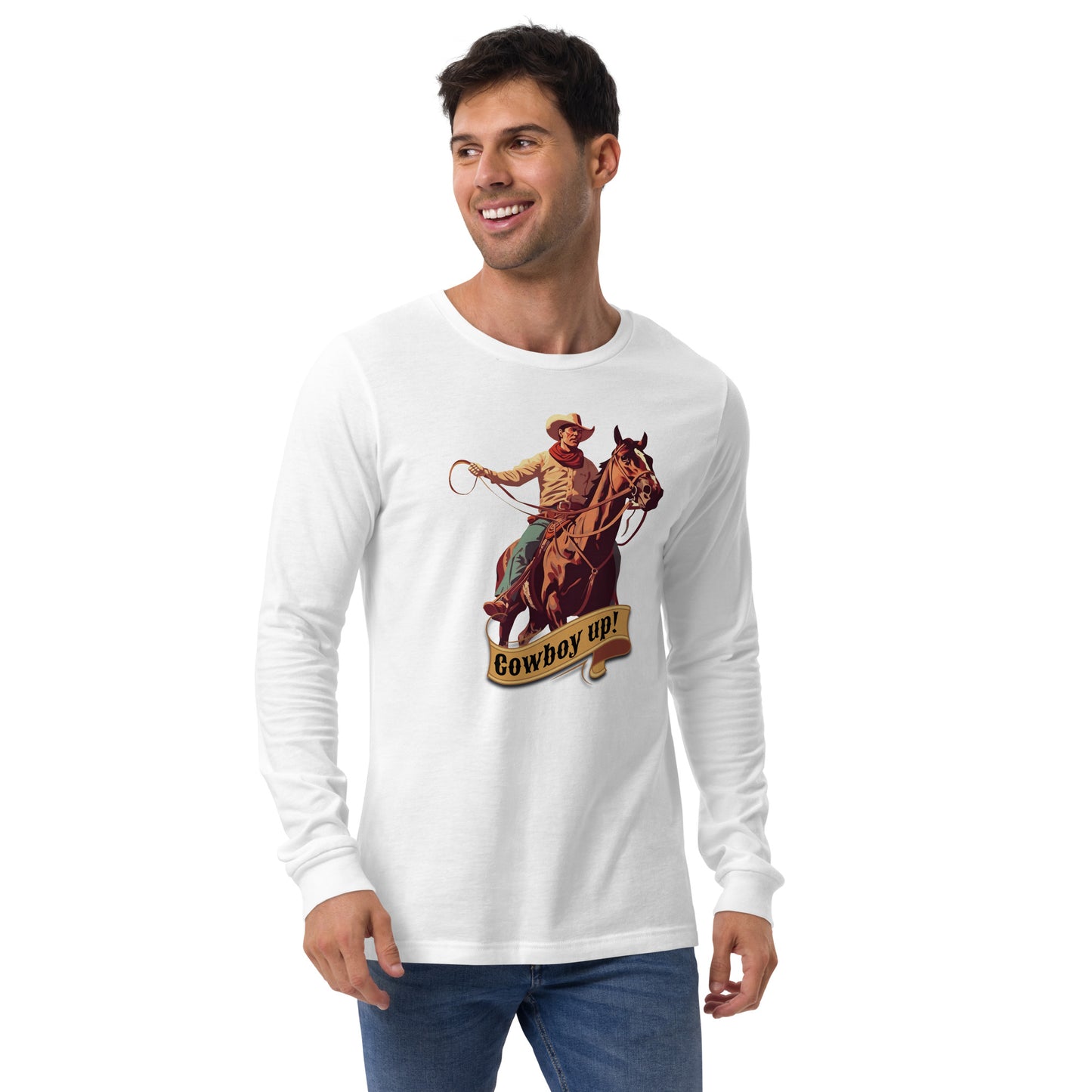 Cowboy Up! Unisex Long Sleeve Shirt