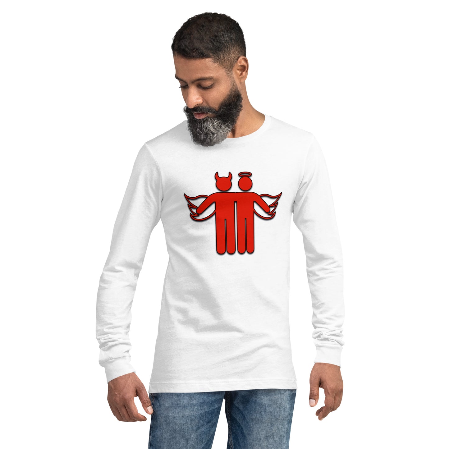 Devil & Angel Unisex Long Sleeve Shirt