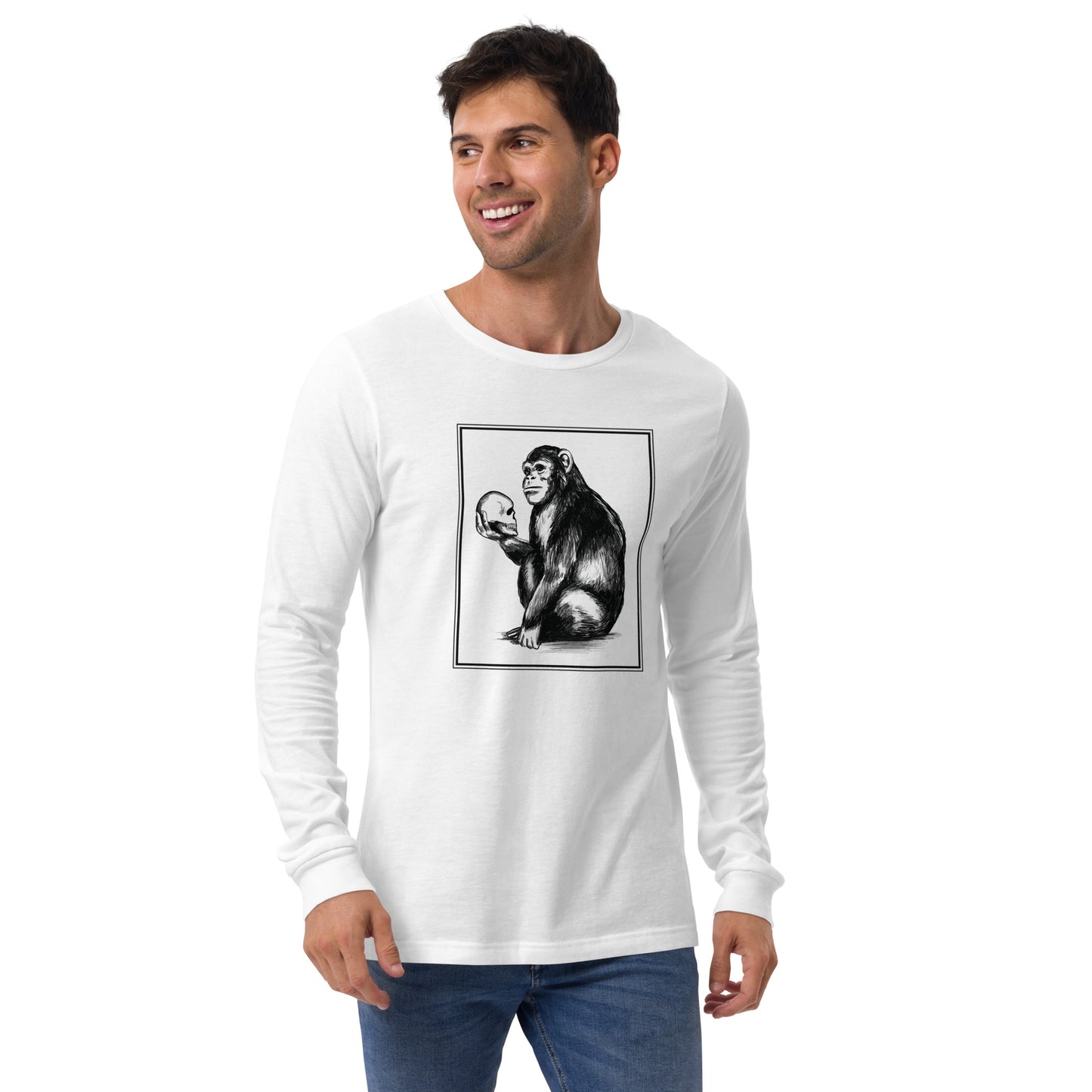 Chimp Thinker Unisex Long Sleeve Shirt