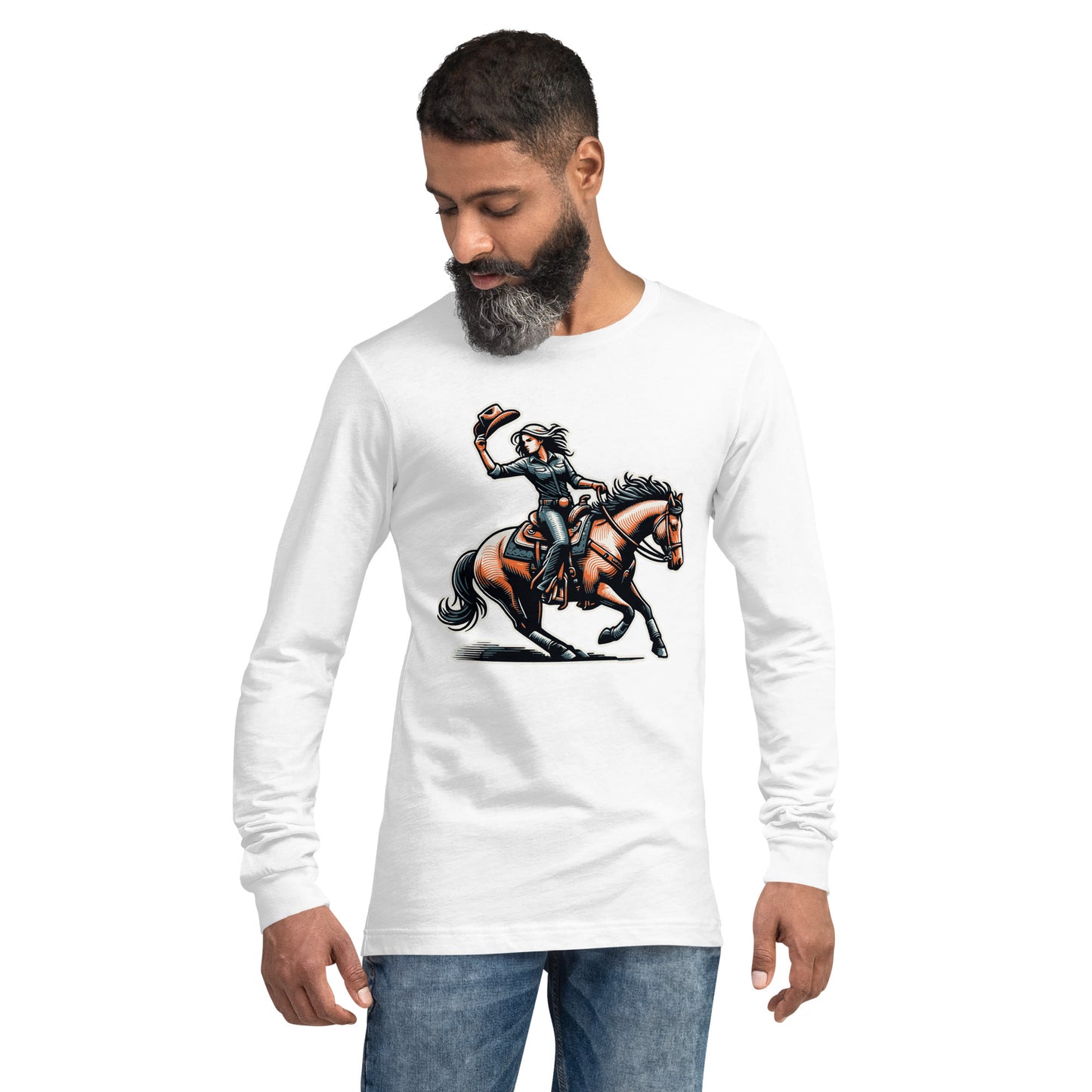 Cowgirl Yeehaw! Unisex Long Sleeve Shirt