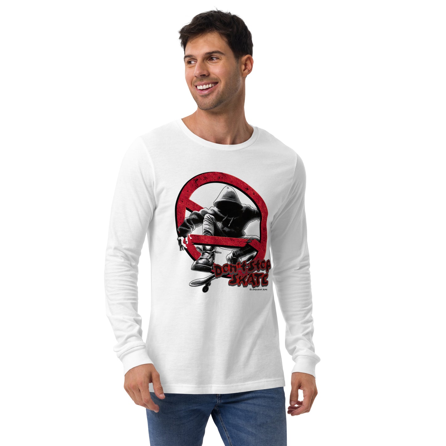 Don't Stop, Skate Unisex Long Sleeve Shirt