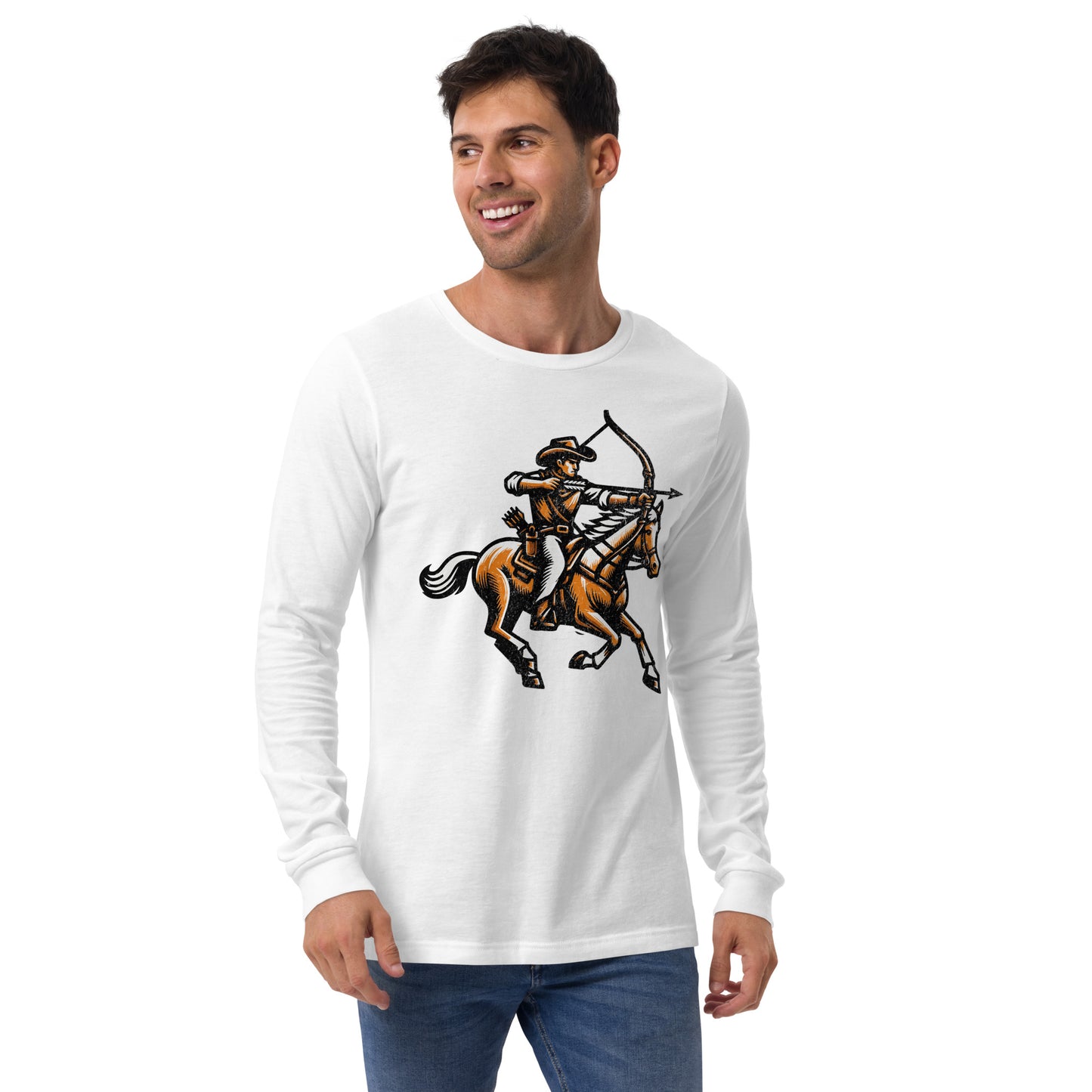 Cowboy Archer Unisex Long Sleeve Shirt