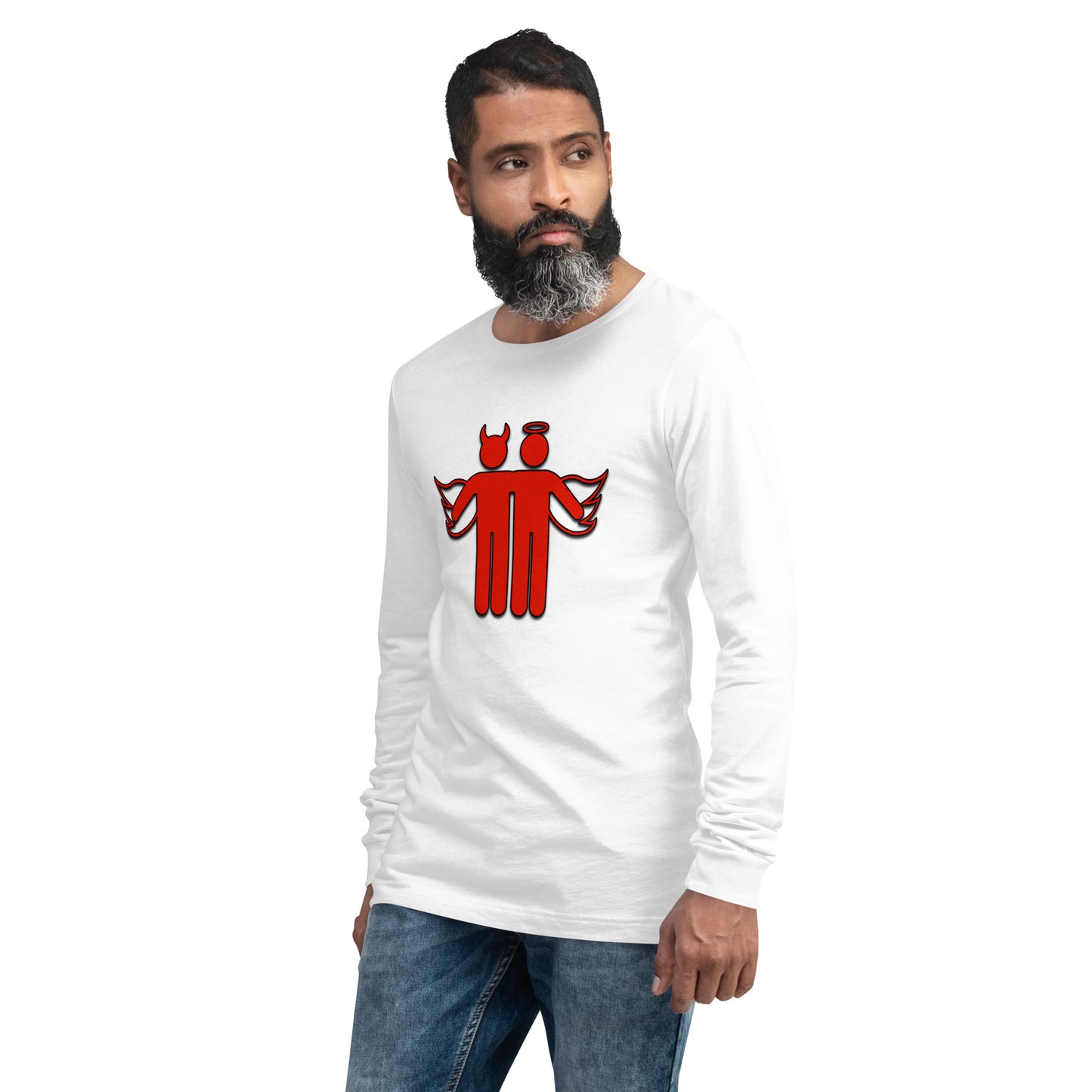 Devil & Angel Unisex Long Sleeve Shirt