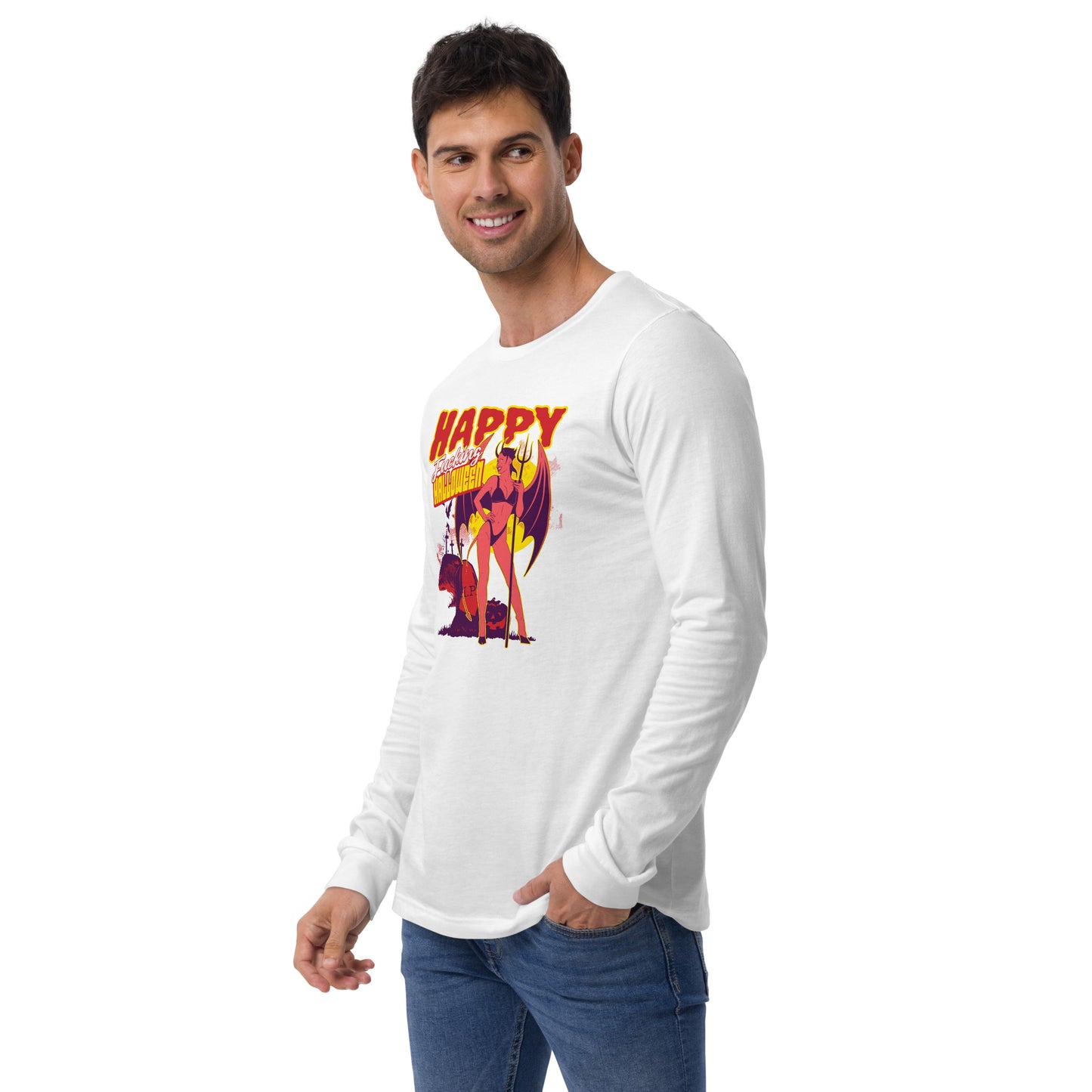 Happy F@#king Halloween Unisex Long Sleeve Shirt