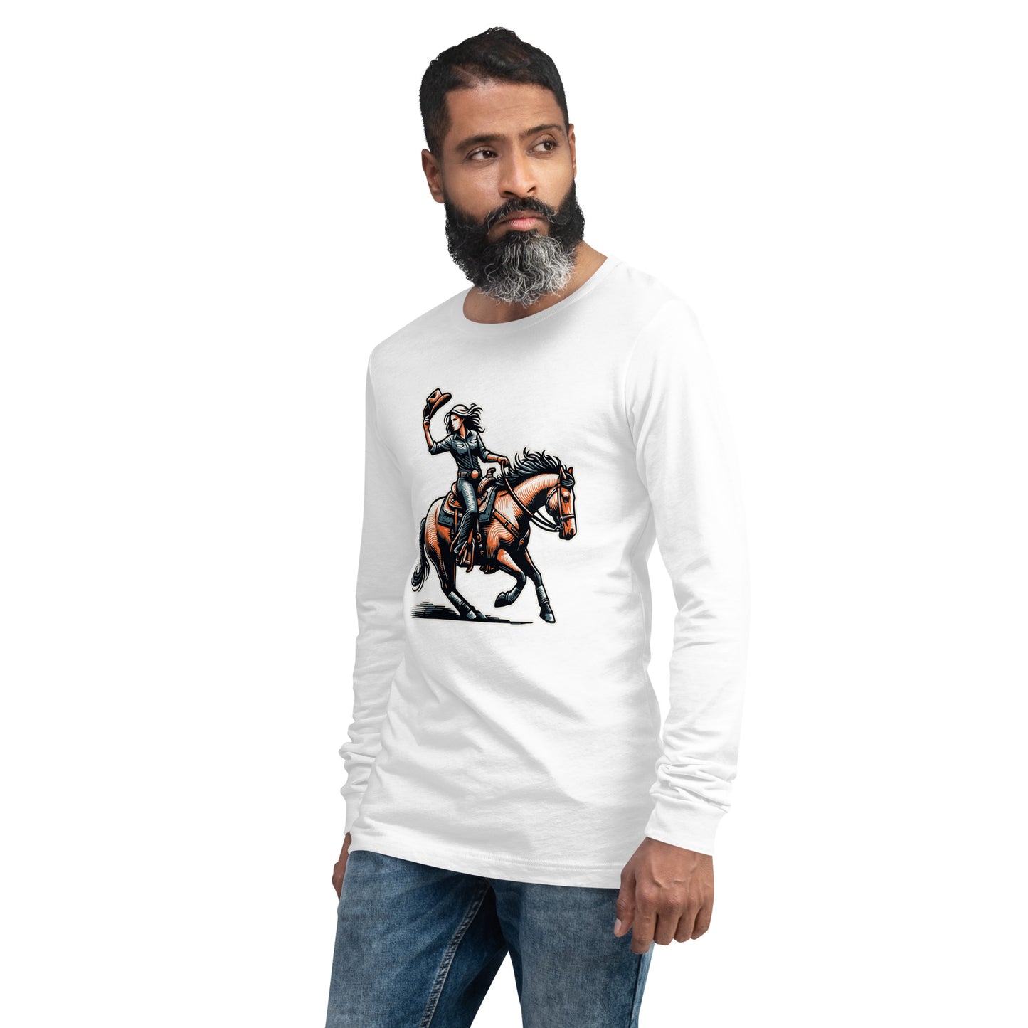 Cowgirl Yeehaw! Unisex Long Sleeve Shirt