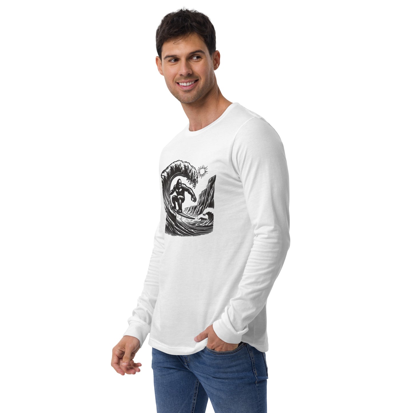 Surfing Ape Unisex Long Sleeve Shirt