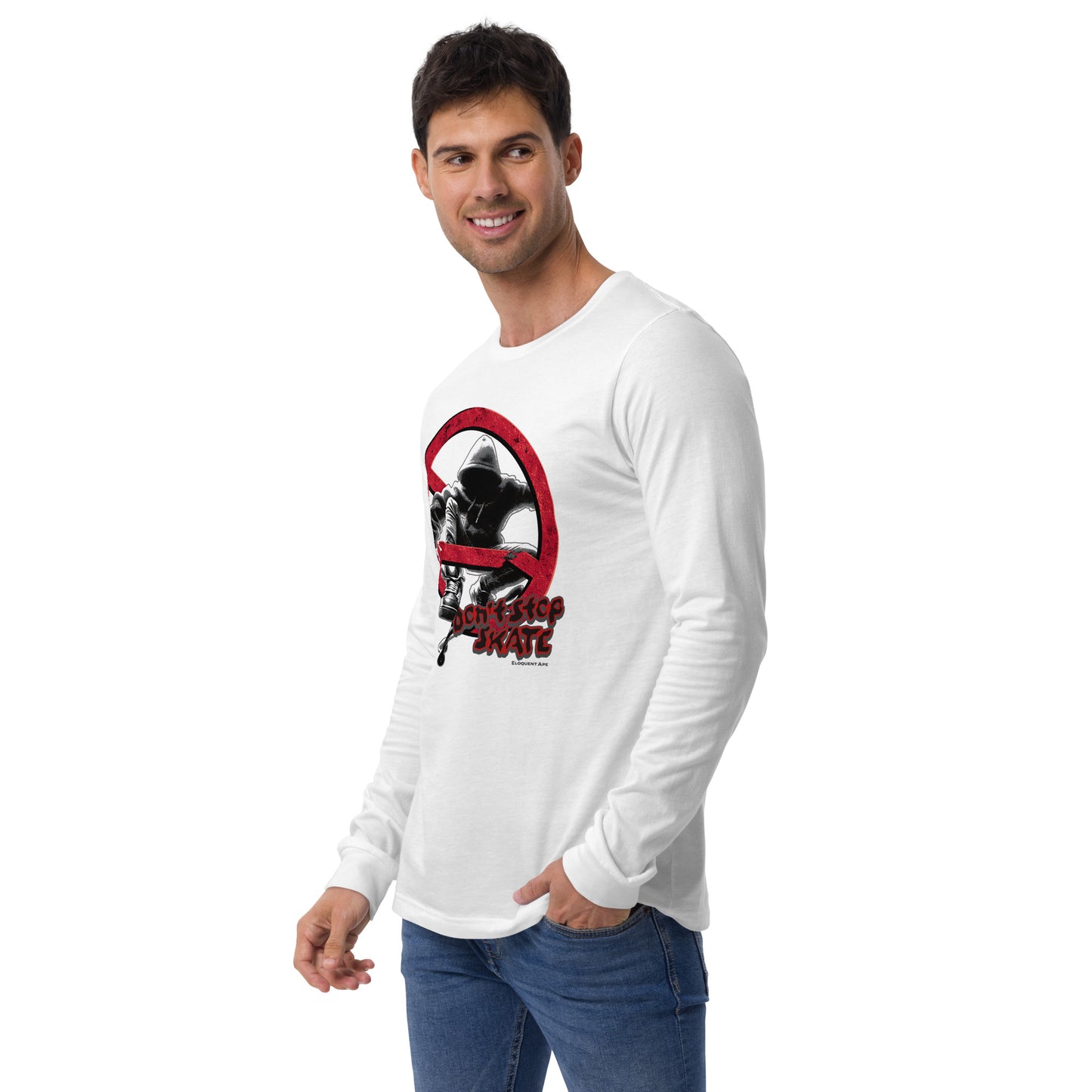 Don't Stop, Skate Unisex Long Sleeve Shirt