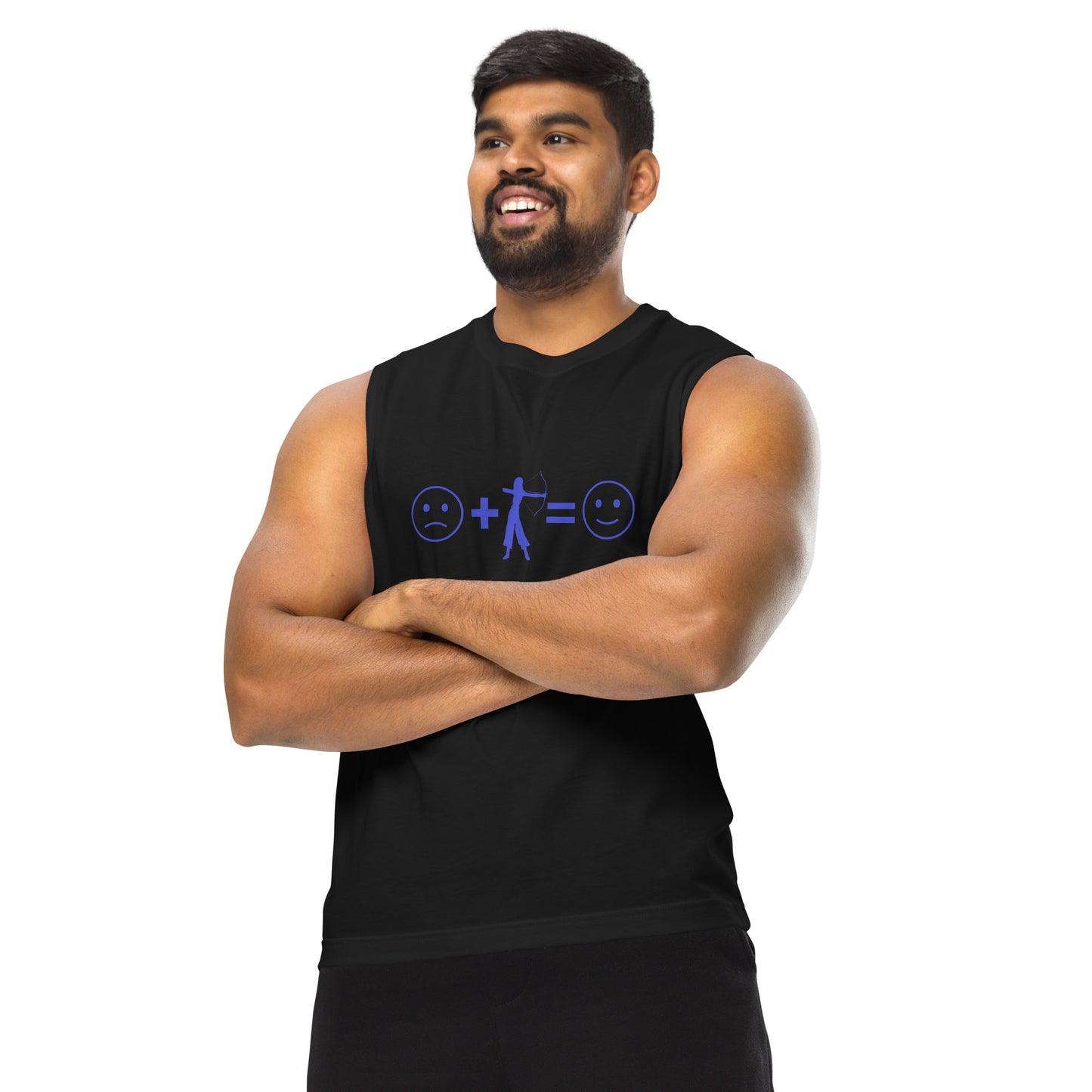 Archery Equals Happiness Unisex Muscle Shirt