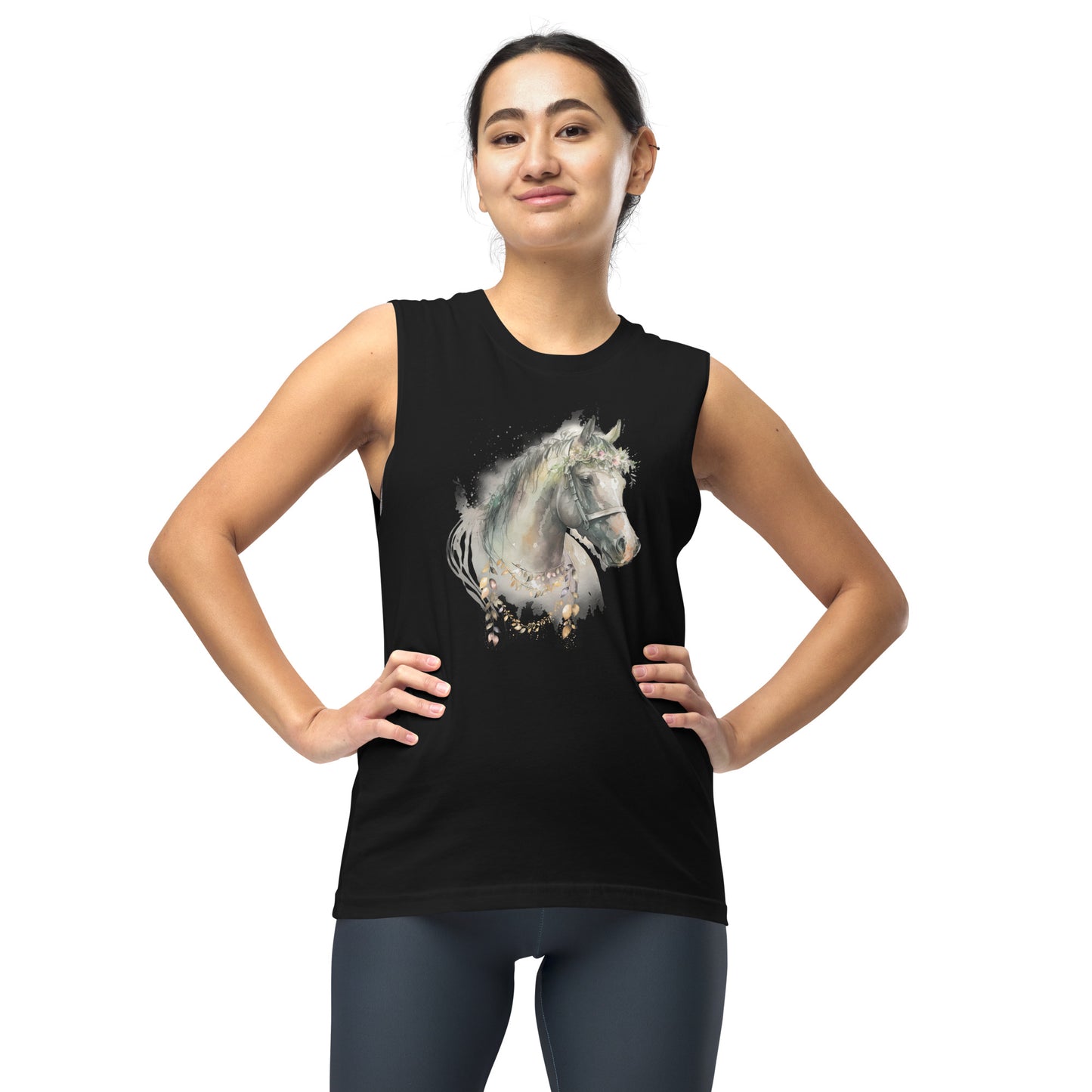 Whimsical Horse Unisex Muscle Shirt