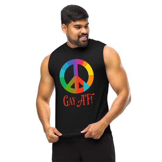 Gay AF! Unisex Muscle Shirt