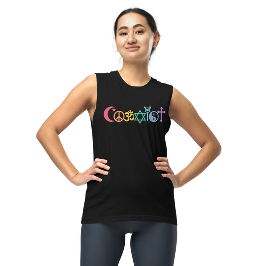 Coexist Rainbow Unisex Muscle Shirt