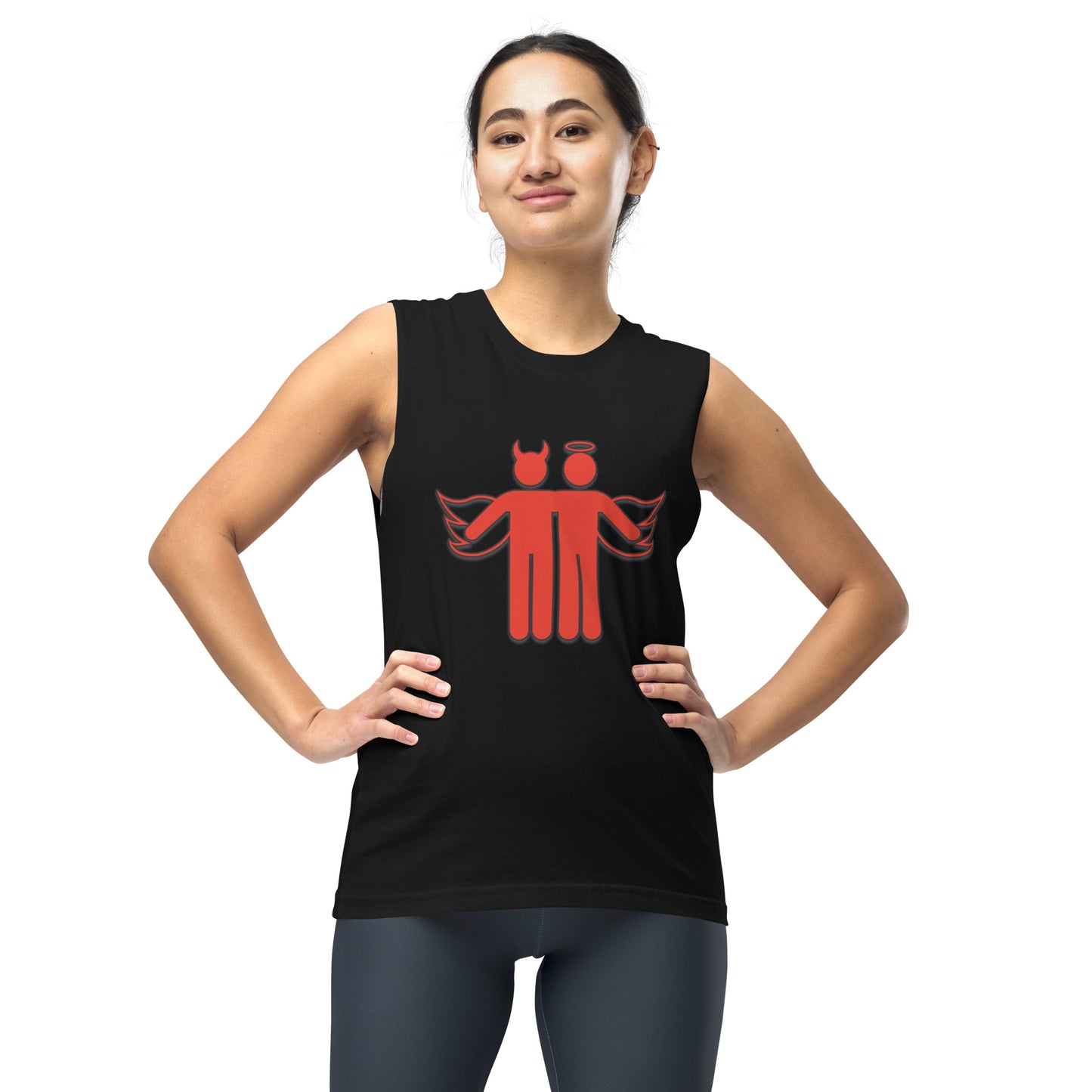 Devil & Angel Unisex Muscle Shirt