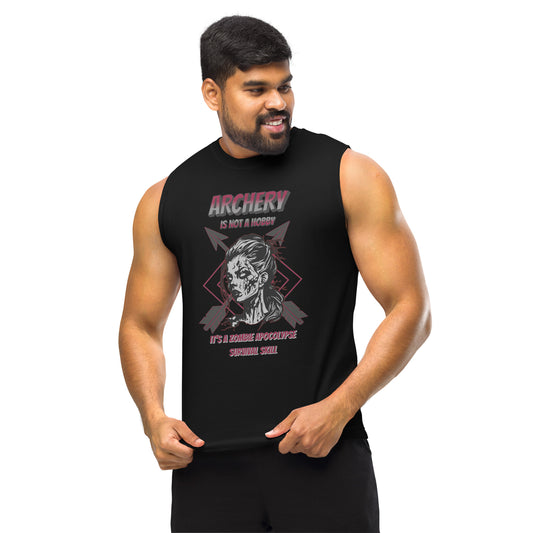 Archery Zombie Apocalypse Unisex Muscle Shirt